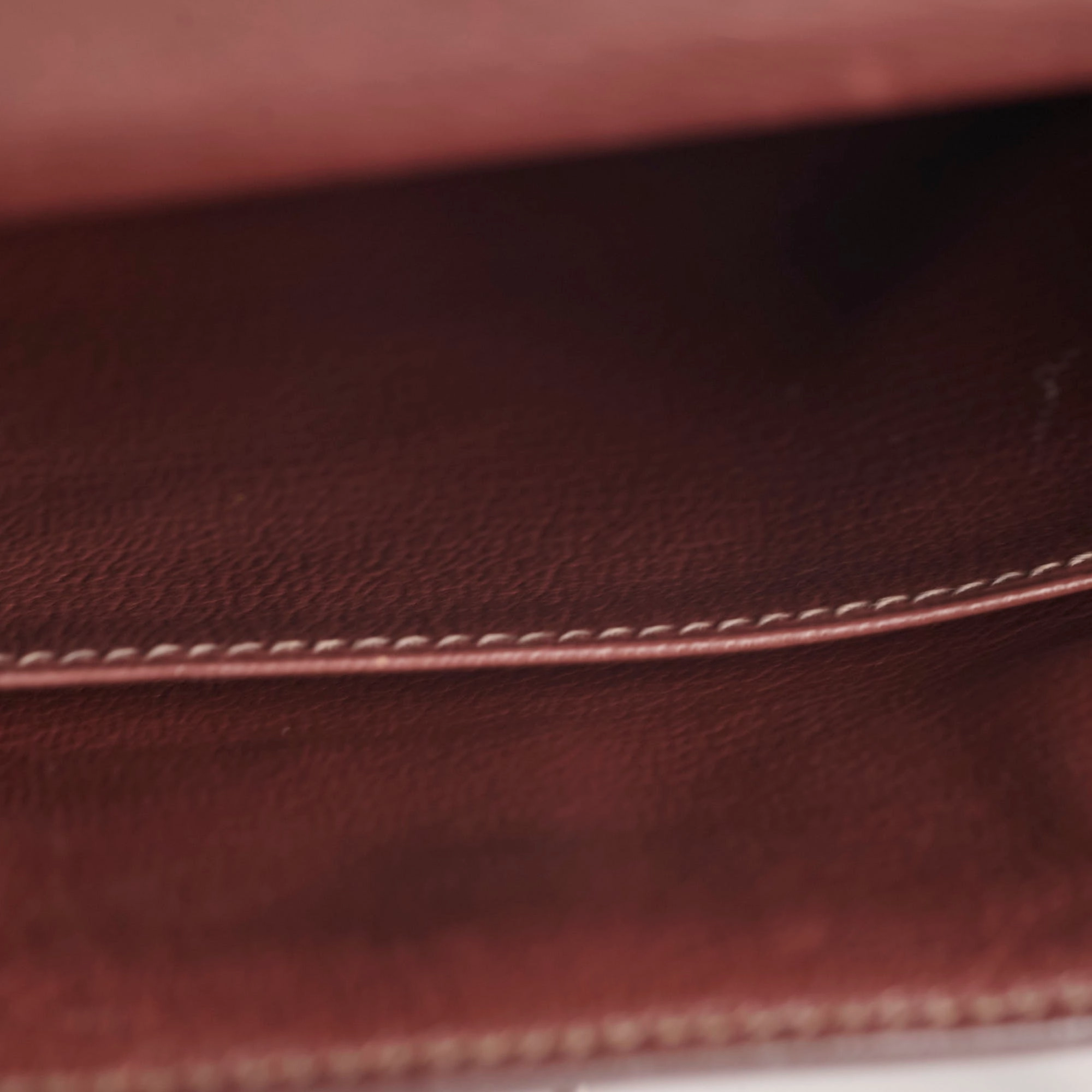 Hermes Kelly 25 Brown I Sqaure Stamp