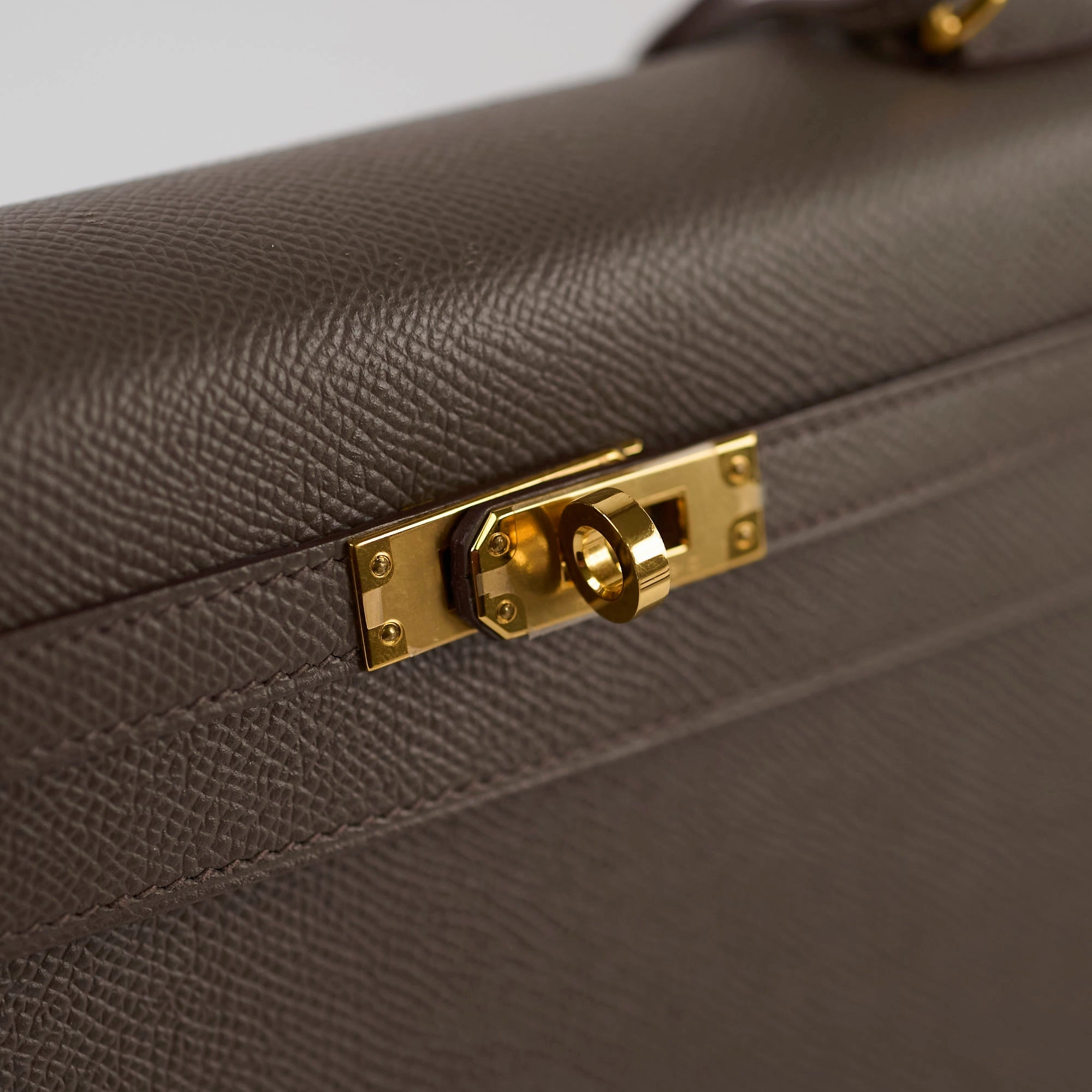 Hermes Kelly 25 Epsom GHW Etain Y Stamp
