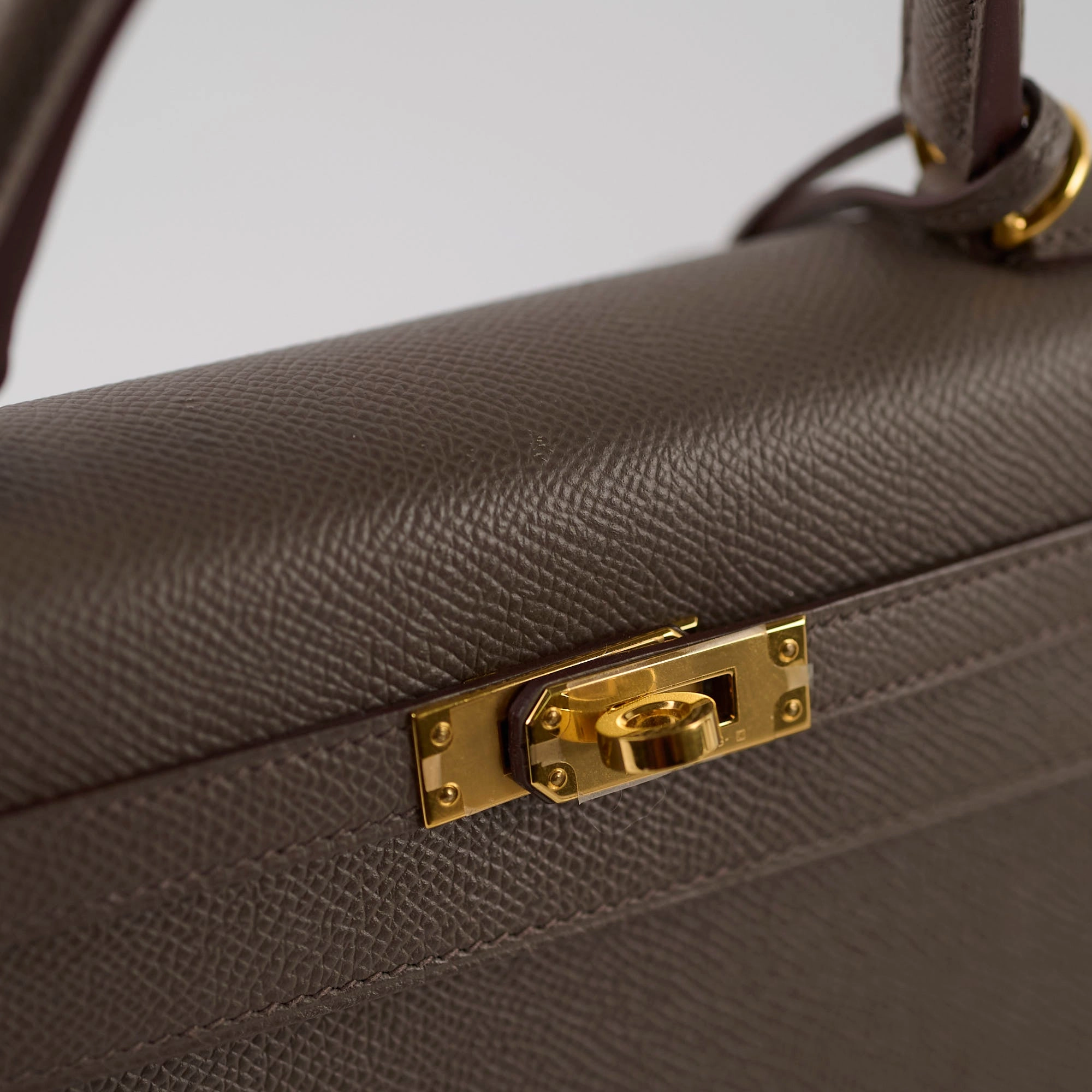 Hermes Kelly 25 Epsom GHW Etain Y Stamp