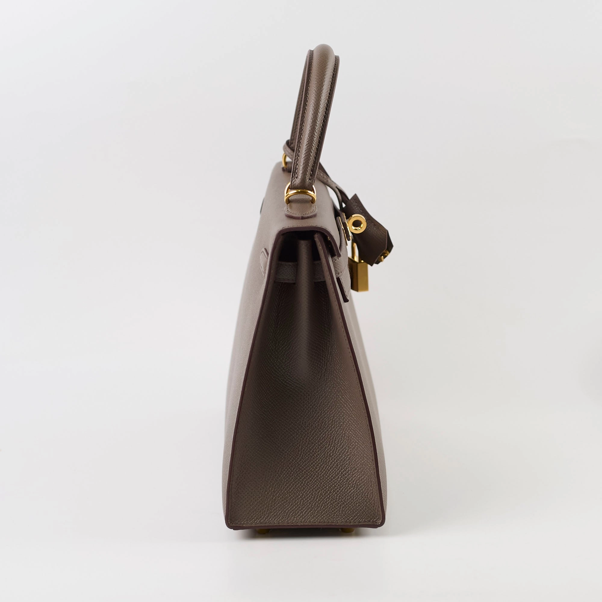 Hermes Kelly 25 Epsom GHW Etain Y Stamp