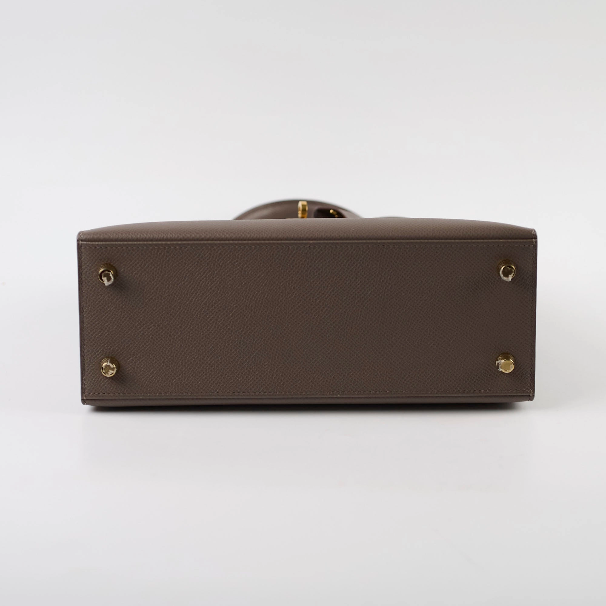 Hermes Kelly 25 Epsom GHW Etain Y Stamp