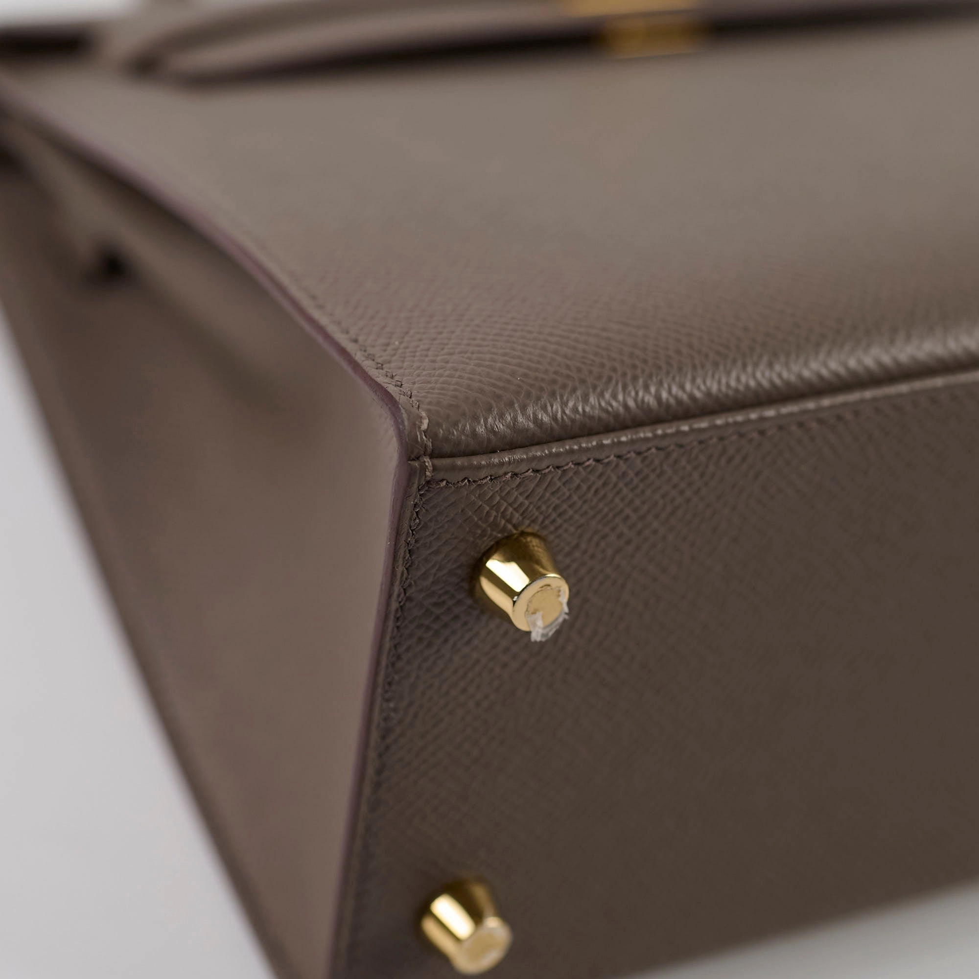 Hermes Kelly 25 Epsom GHW Etain Y Stamp
