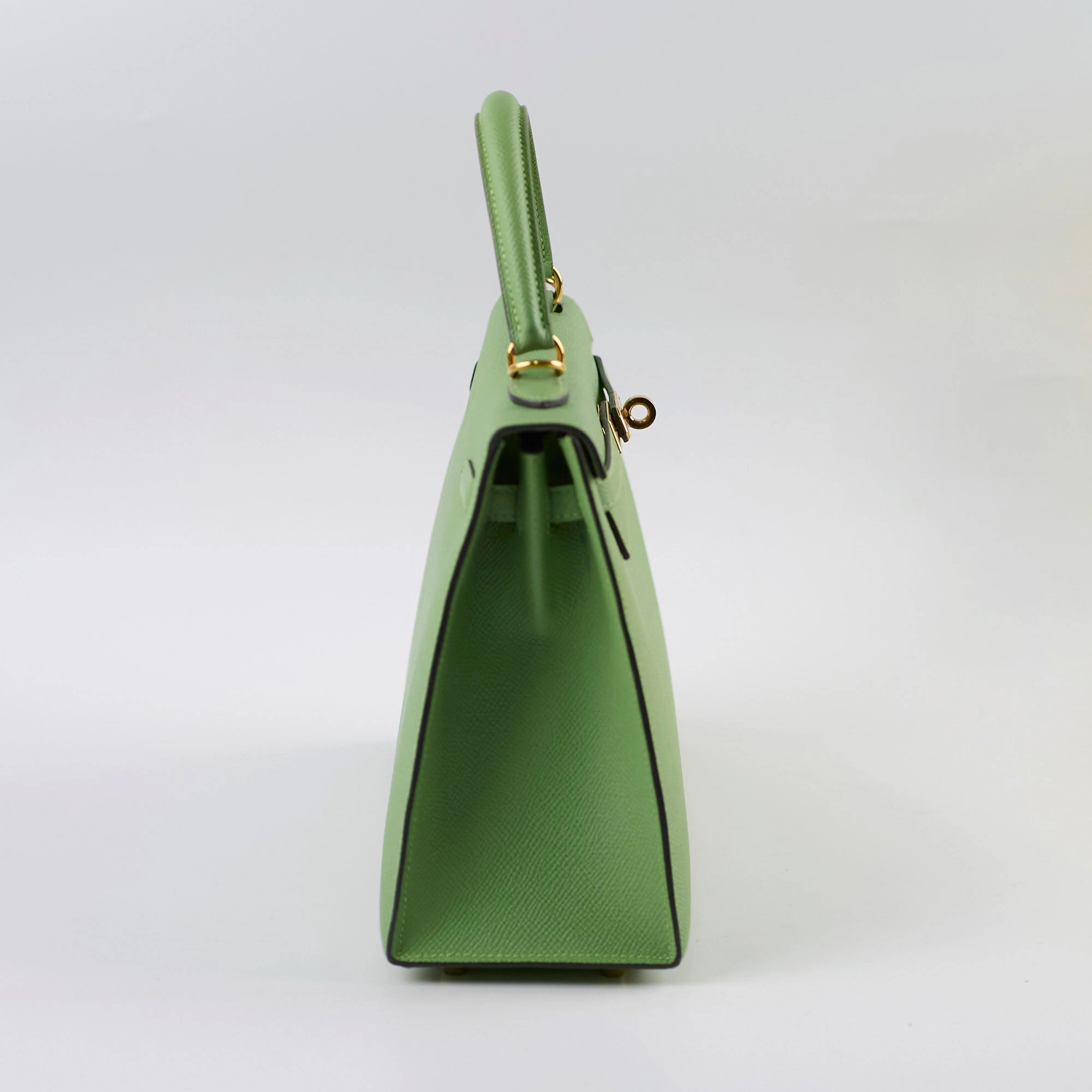 Hermes Kelly 25 Epsom Vert Criquet D Stamp 2019