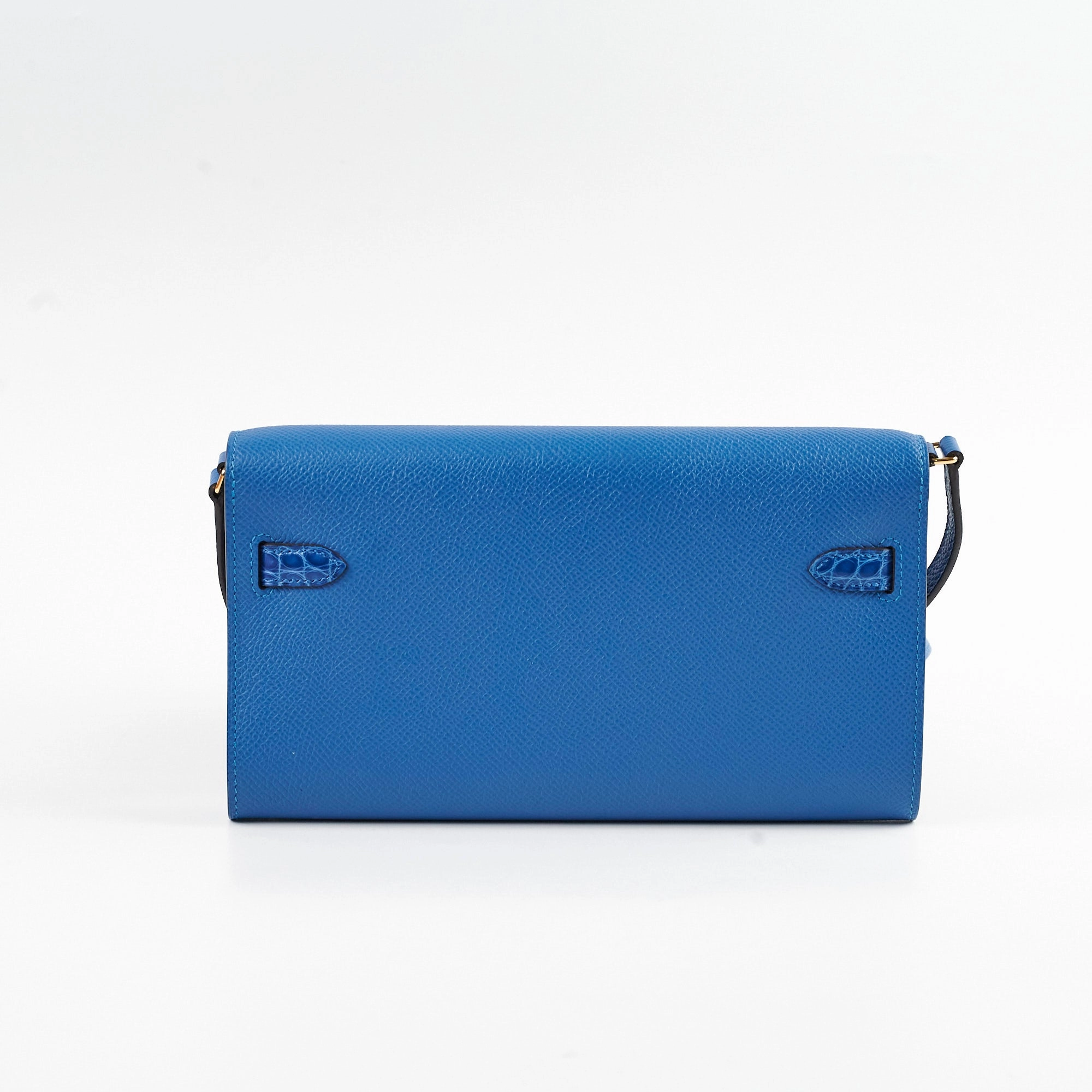Hermes Kelly To Go Epsom/Alligator Mykonos/Bleu Zellige 2021