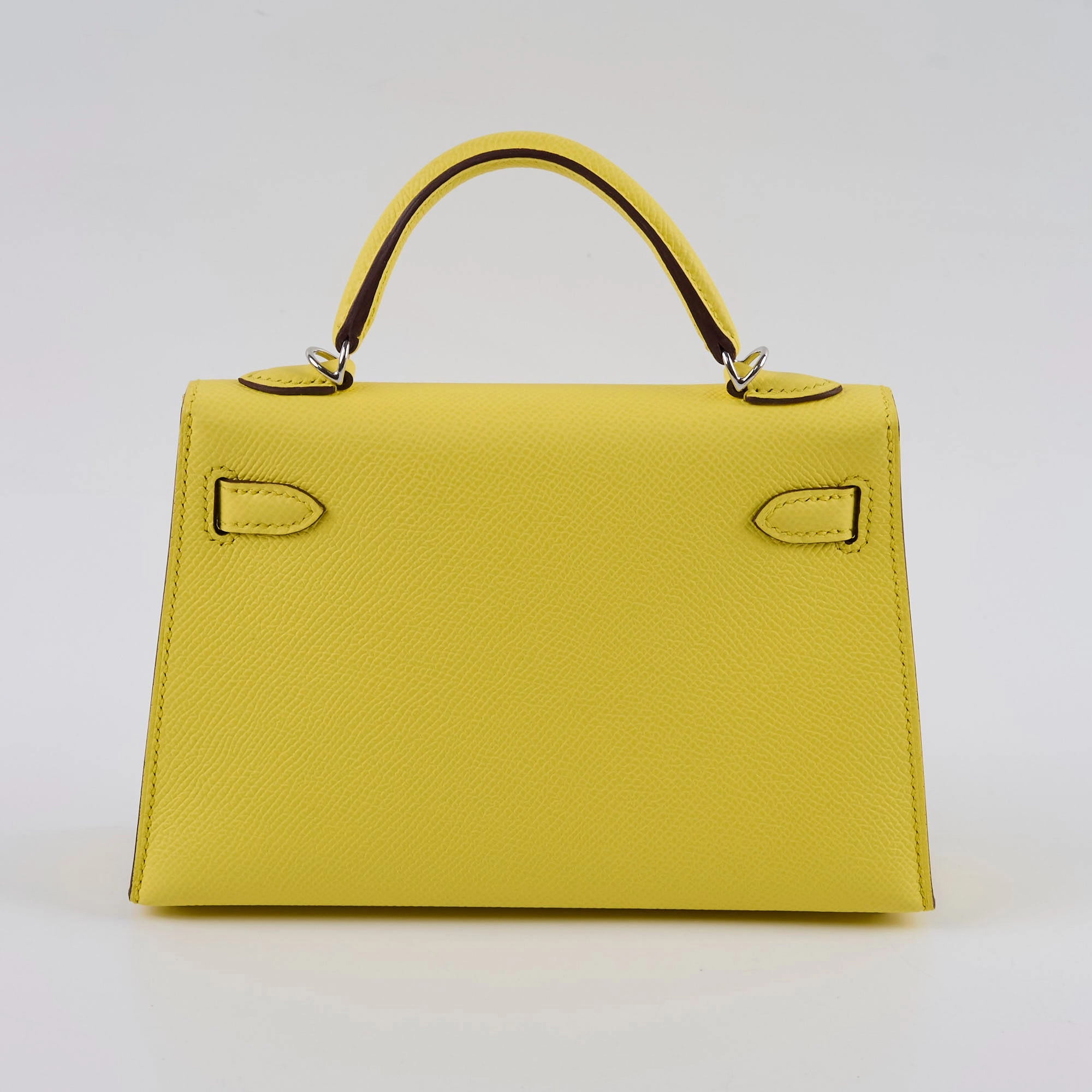 Hermes Mini Kelly PHW Yellow W Stamp