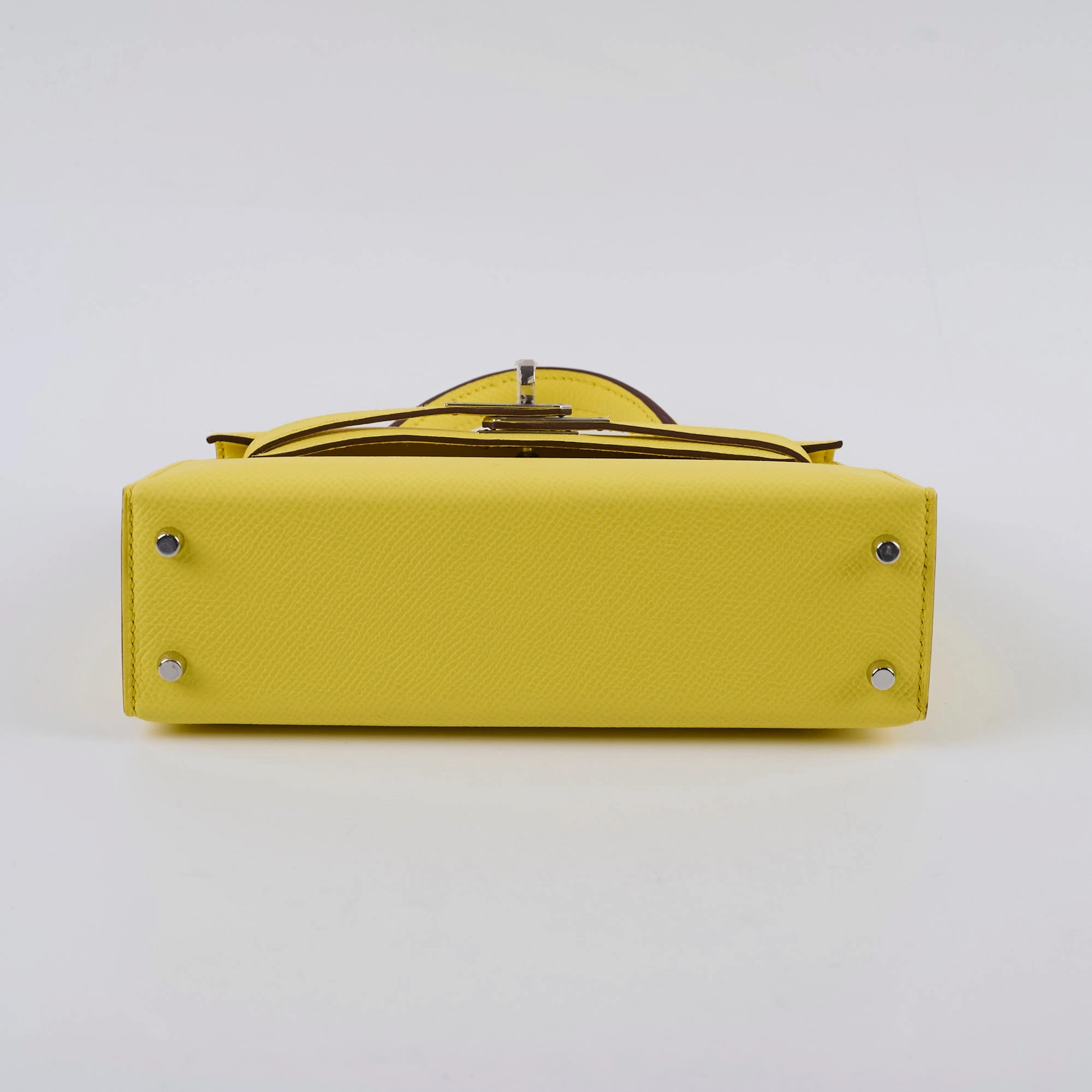 Hermes Mini Kelly PHW Yellow W Stamp