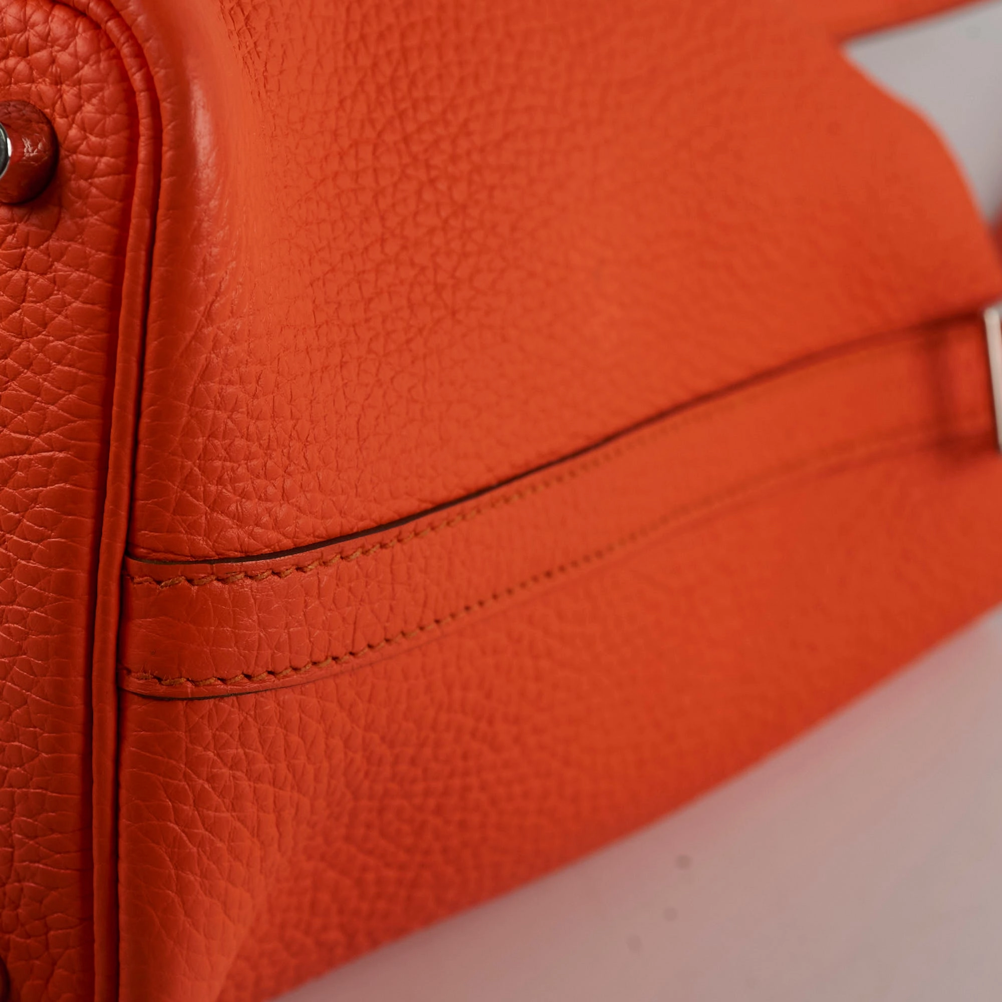 Hermes Picotin 18 Clemence Orange U Stamp