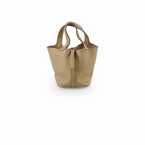 Hermes Picotin 18 (Old Version) Craie Stamp Sqaure L