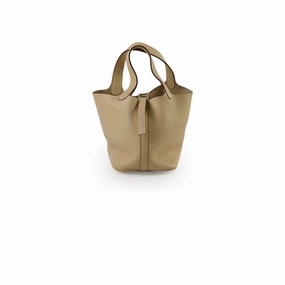 Hermes Picotin 18 (Old Version) Craie Stamp Sqaure L