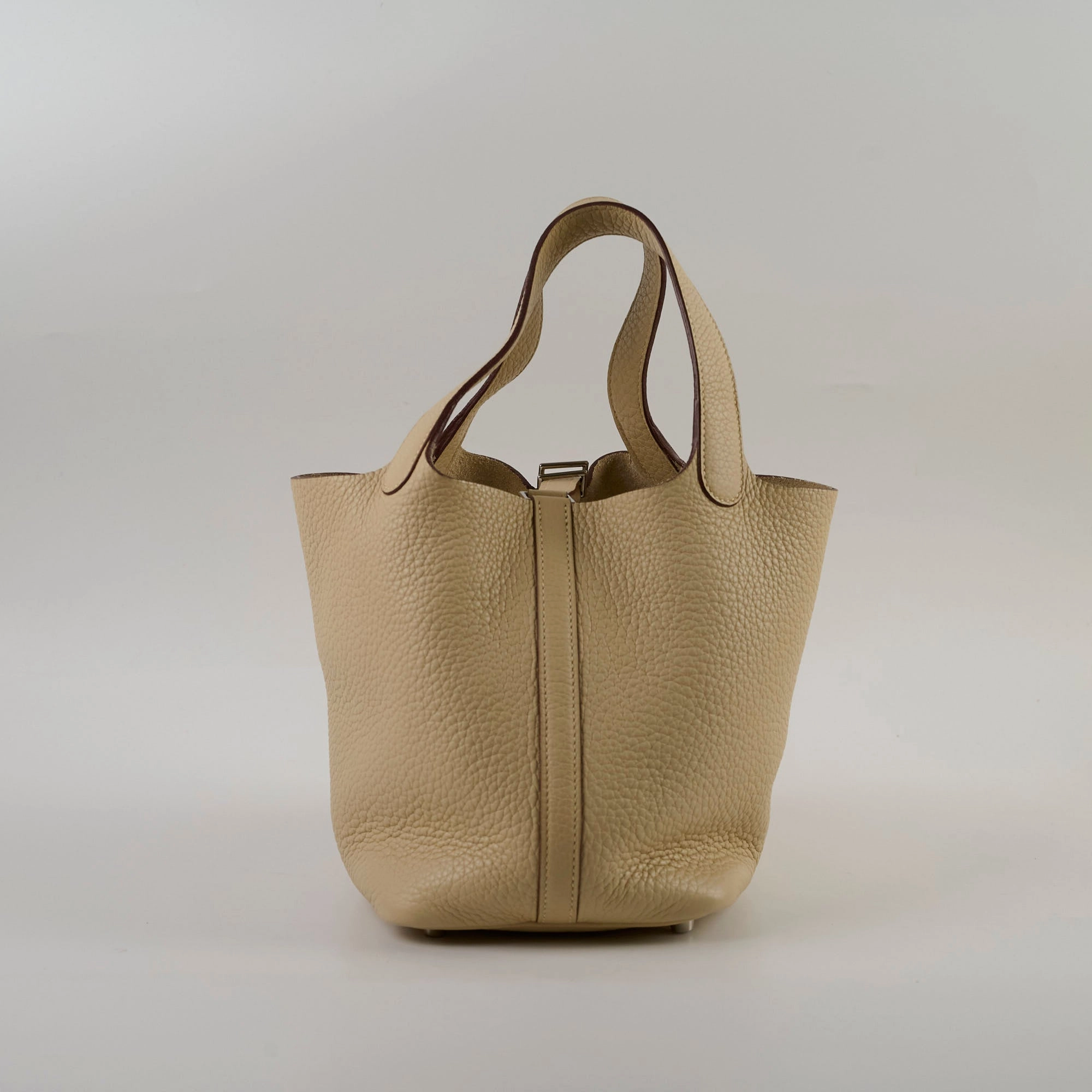 Hermes Picotin 18 (Old Version) Craie Stamp Sqaure L