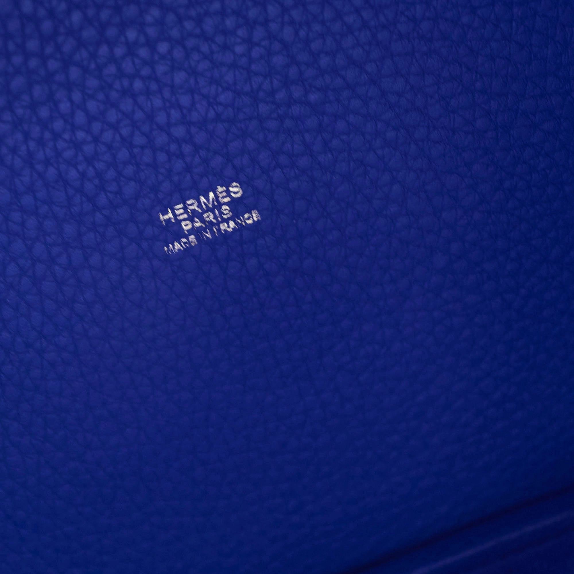 Hermes Picotin 22 Clemence Blue Electric A Stamp