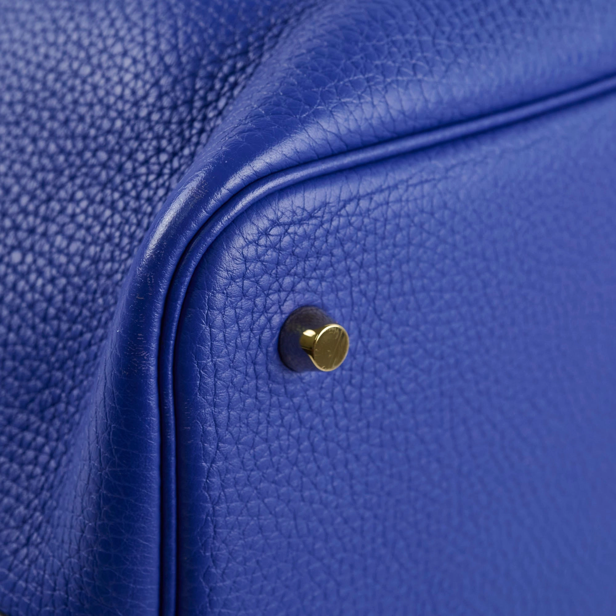 Hermes Picotin 22 Clemence Blue Electric A Stamp