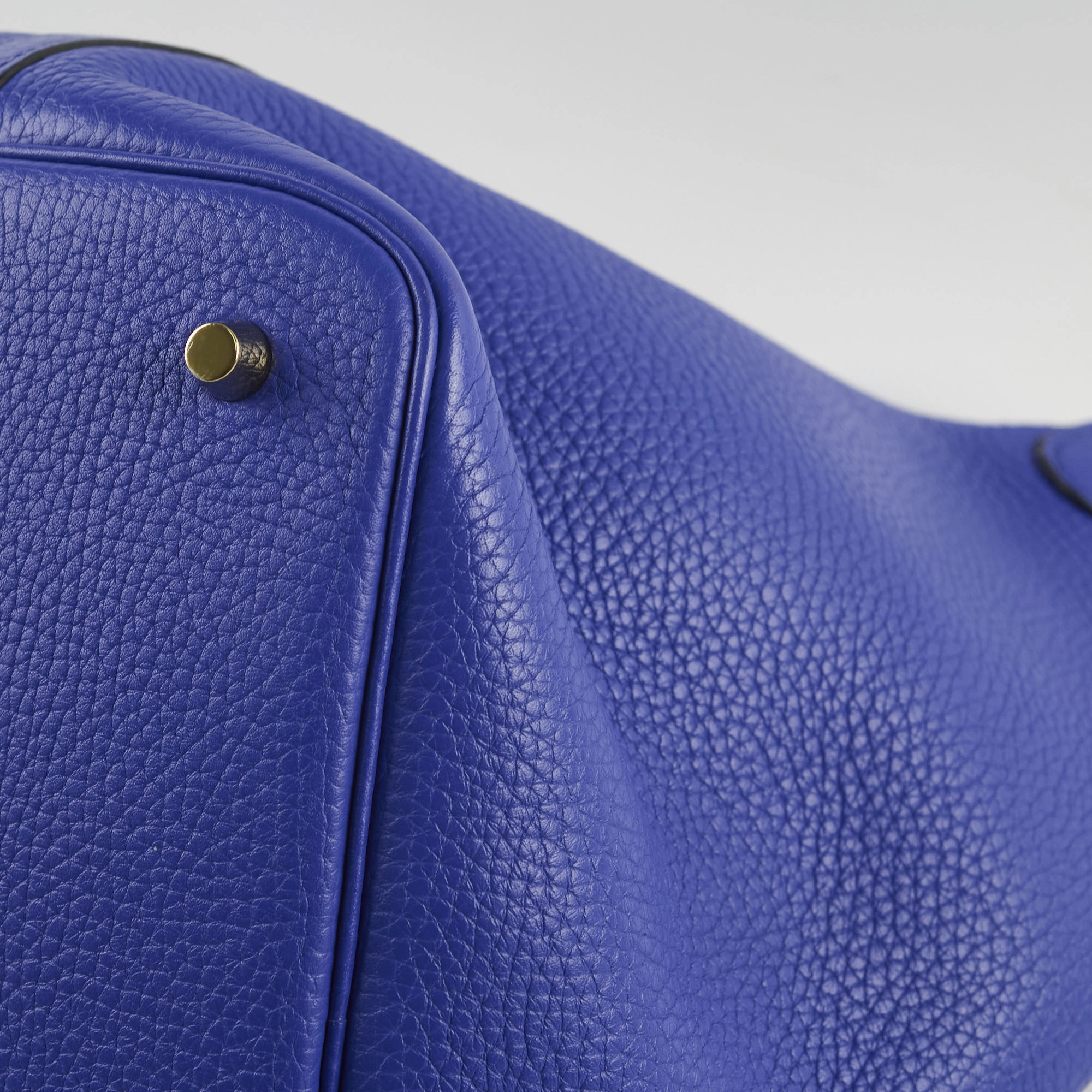 Hermes Picotin 22 Clemence Blue Electric A Stamp