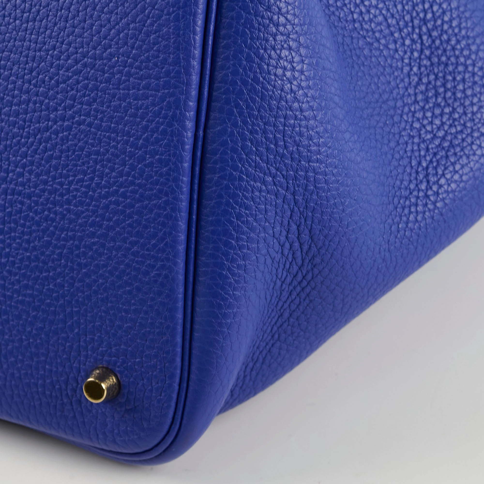 Hermes Picotin 22 Clemence Blue Electric A Stamp