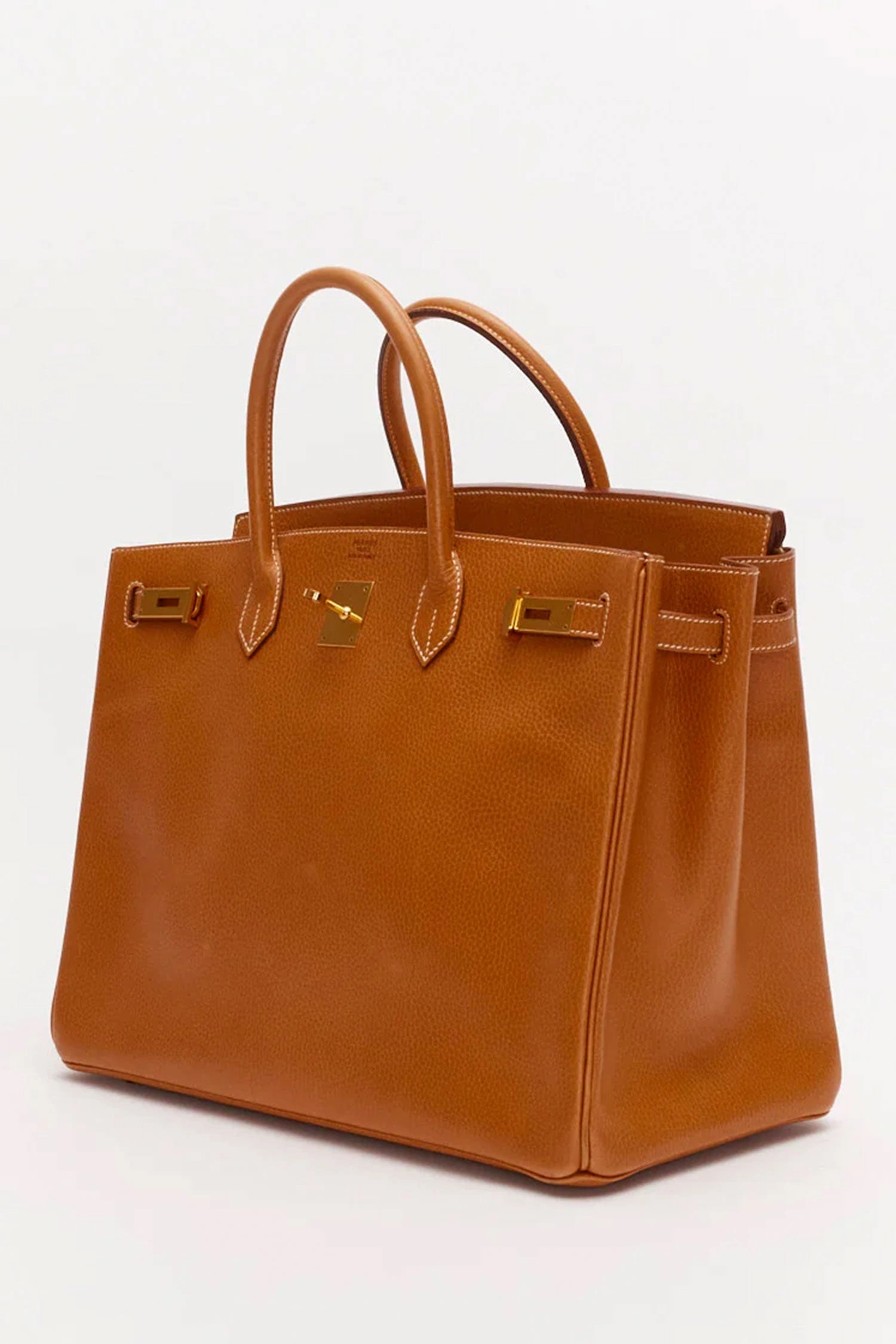 Herms 1994 Caramel Ardennes Leather Birkin 40