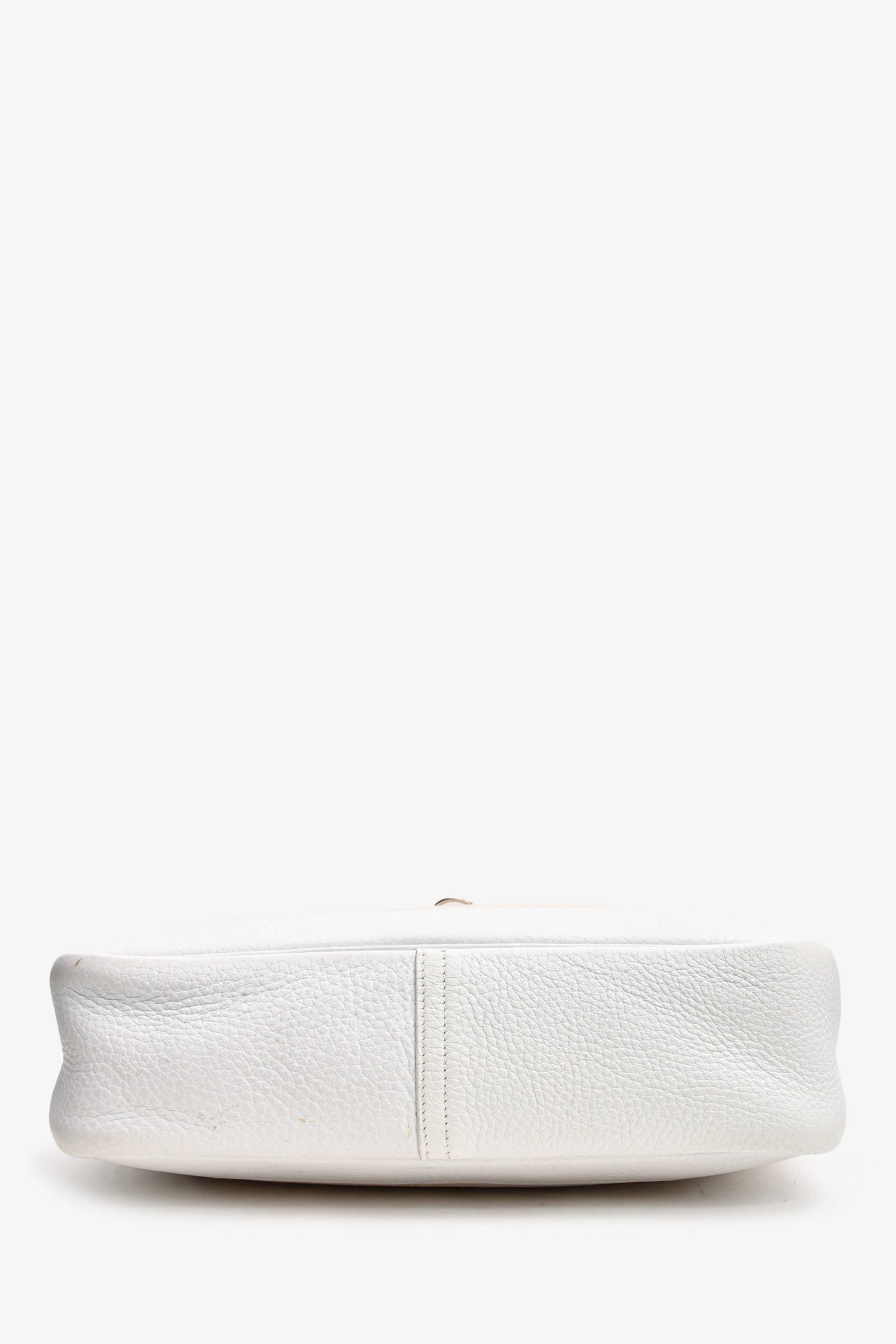 Herms 2002 Cream Canvas/Leather Trim Hobo Shoulder Bag