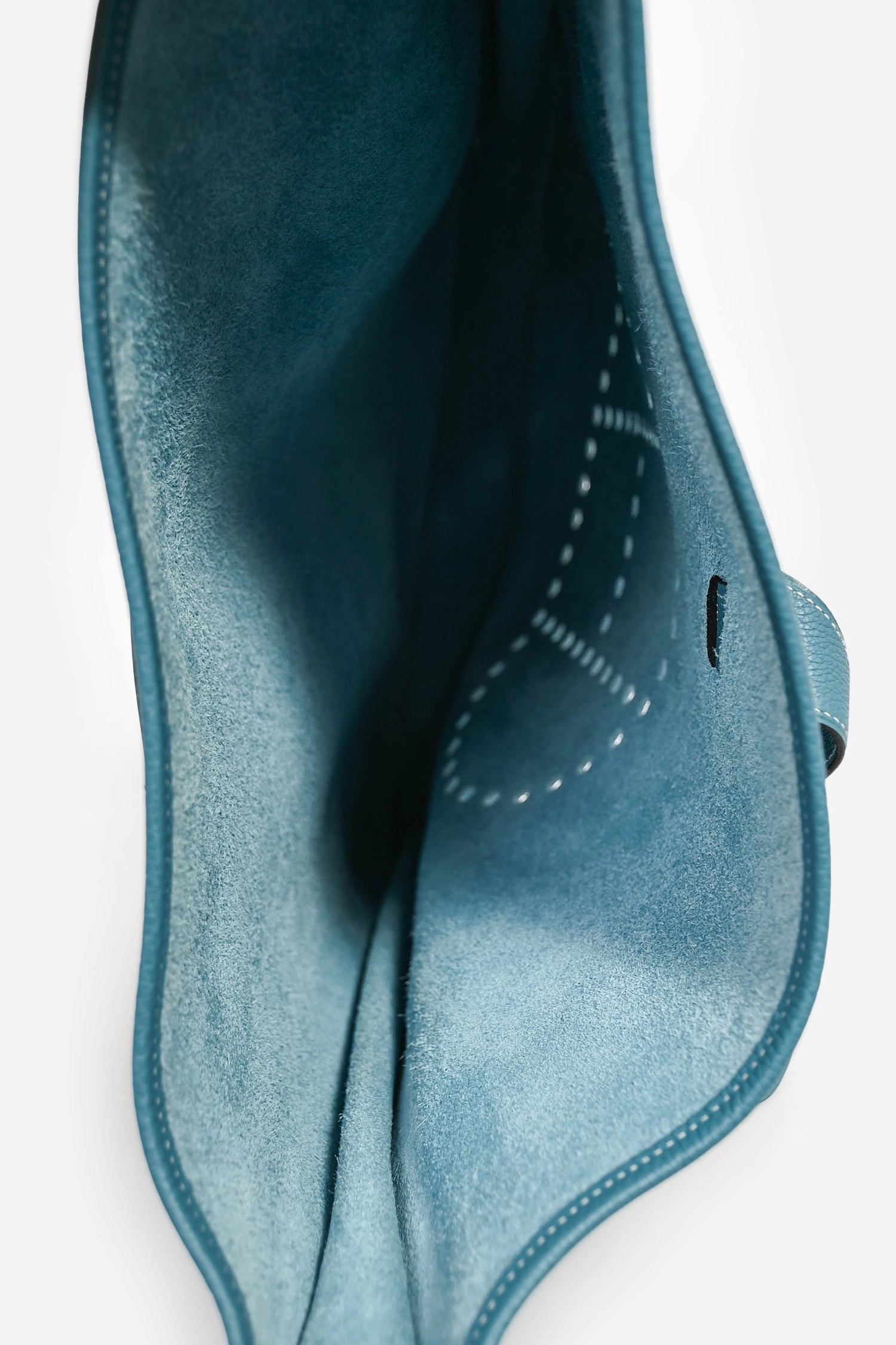 Herms 2007 Blue Jean Clemence Leather Evelyne 31