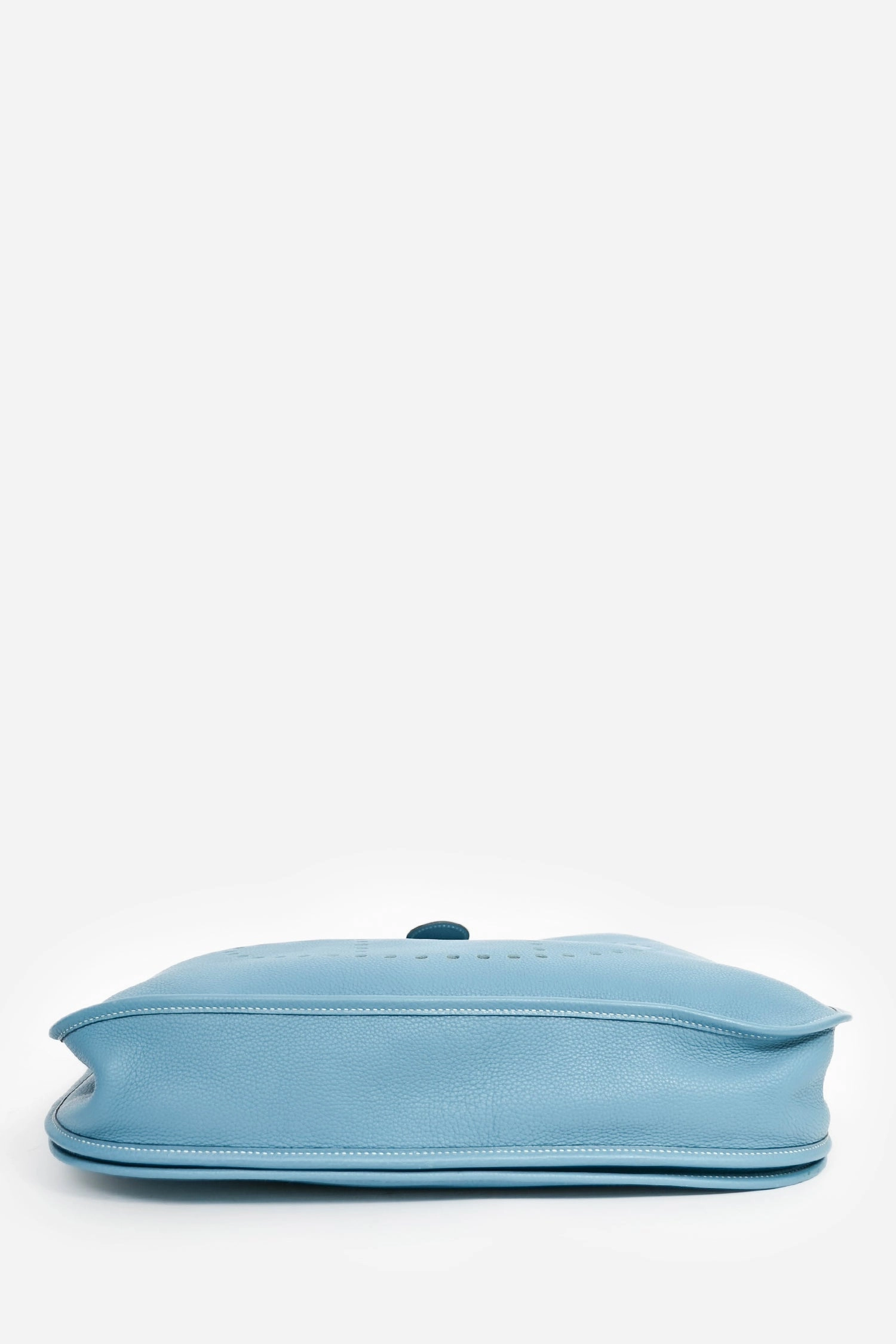 Herms 2007 Blue Jean Clemence Leather Evelyne 31