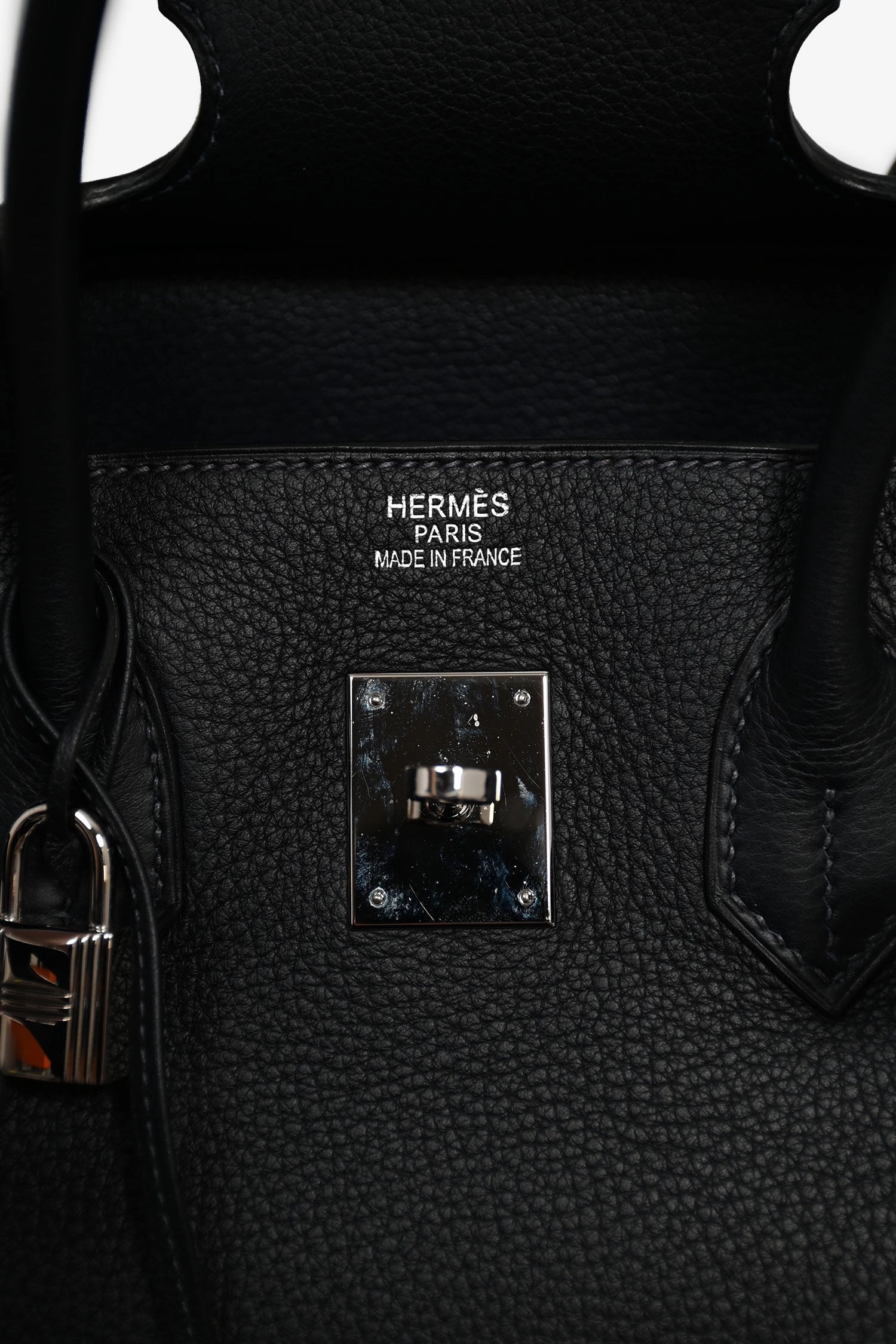 Herms 2008 Deep Navy Clemence Leather Birkin 35 PHW