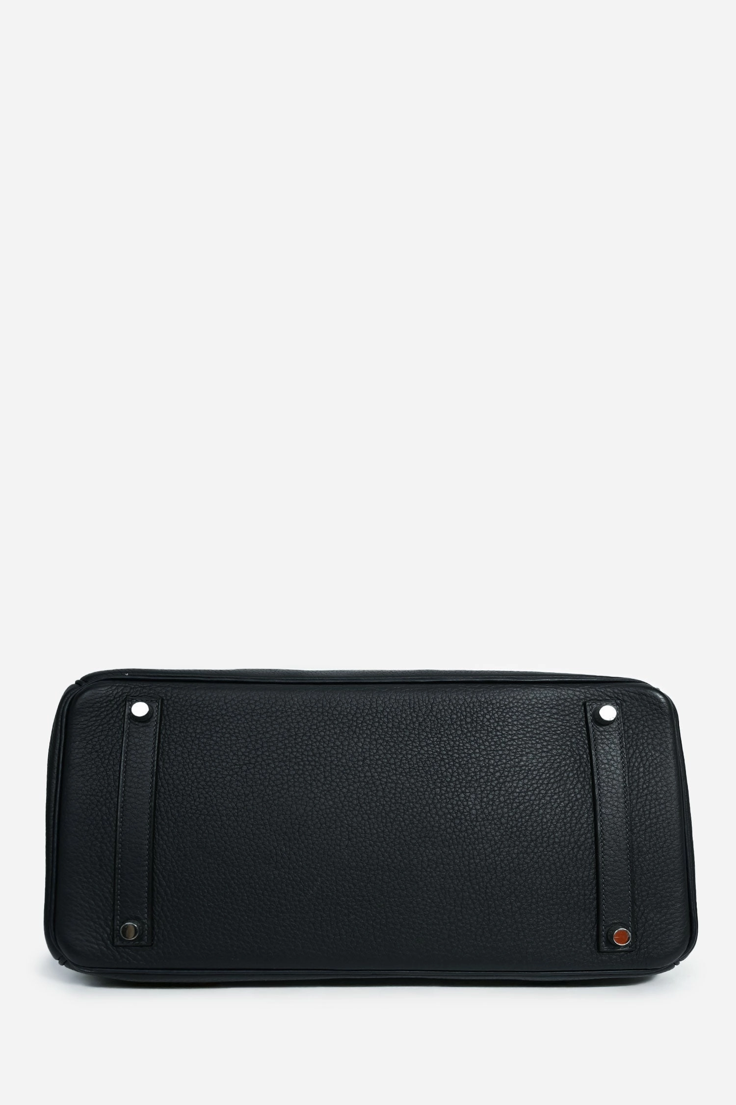 Herms 2008 Deep Navy Clemence Leather Birkin 35 PHW