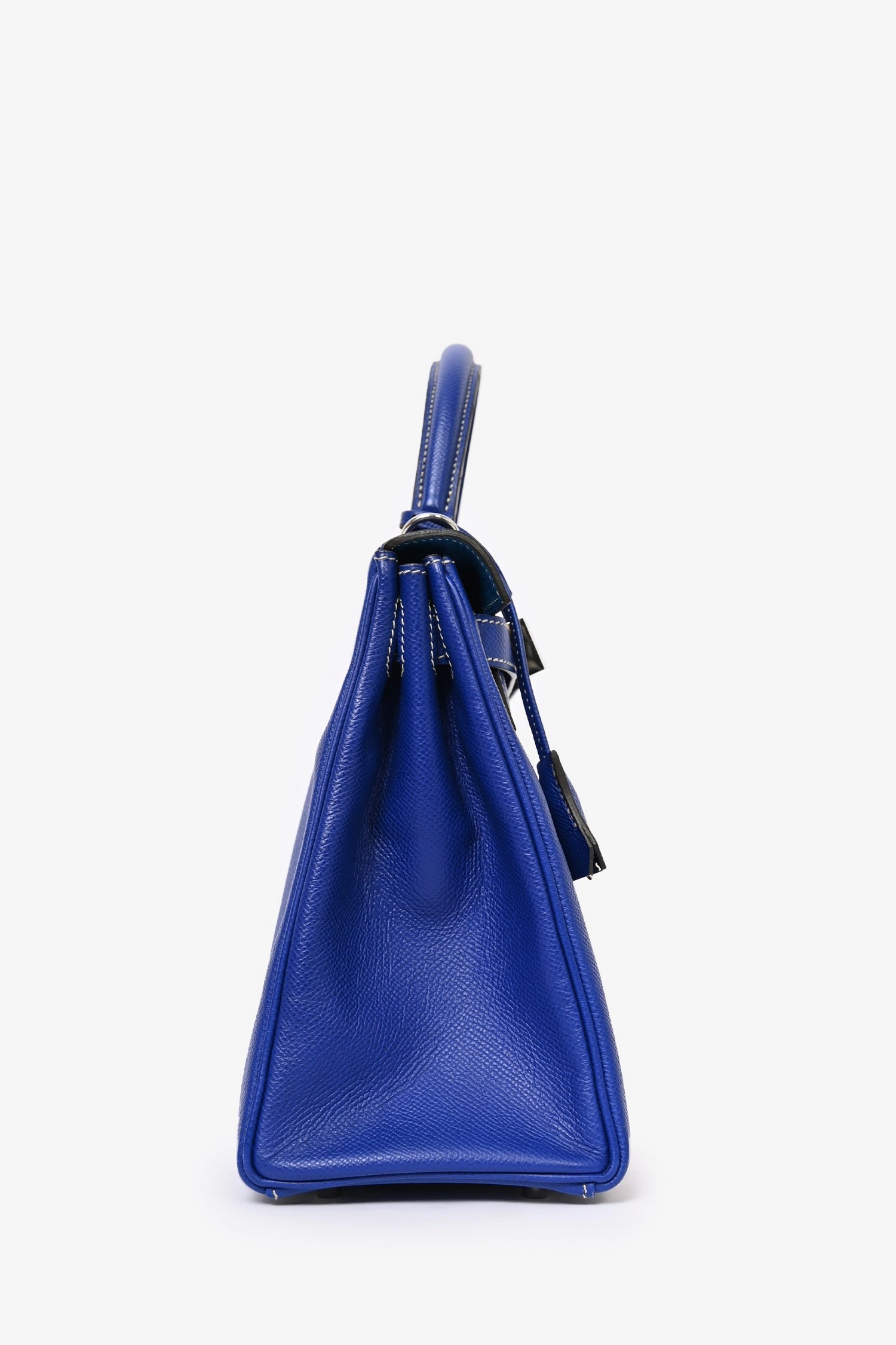 Herms 2012 Electric Blue Epsom Leather Retourne Kelly 28 with Strap