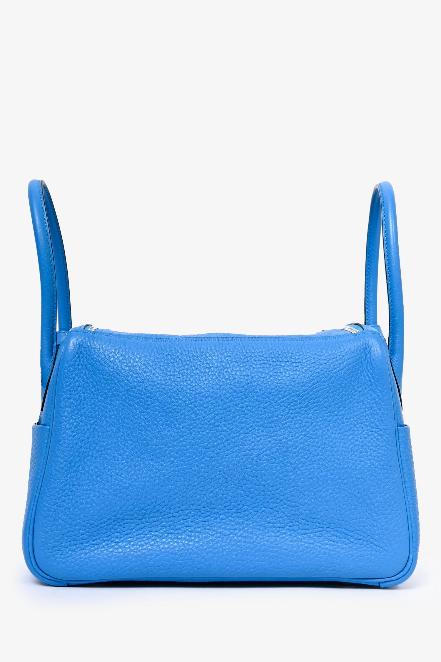 Herms 2017 Zanzibar Blue Clemence Leather Lindy 26