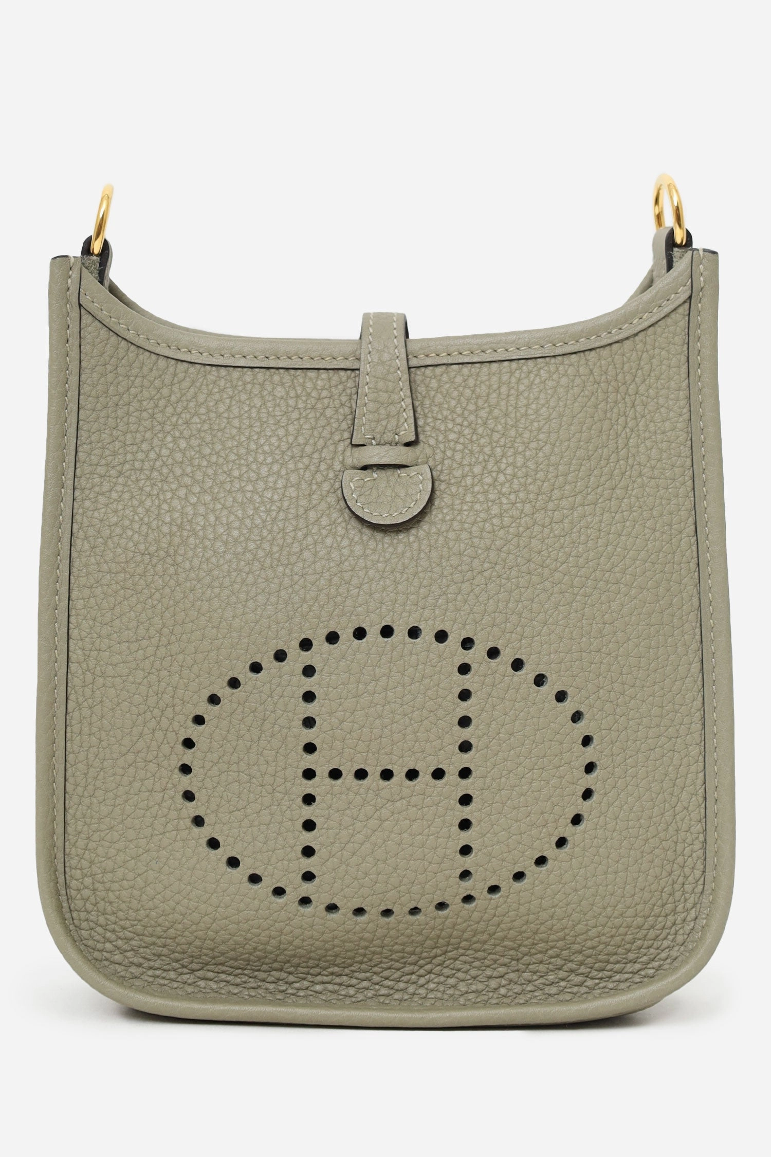 Herms 2021 Sage Clemence Mini Evelyne II TPM 16 Crossbody