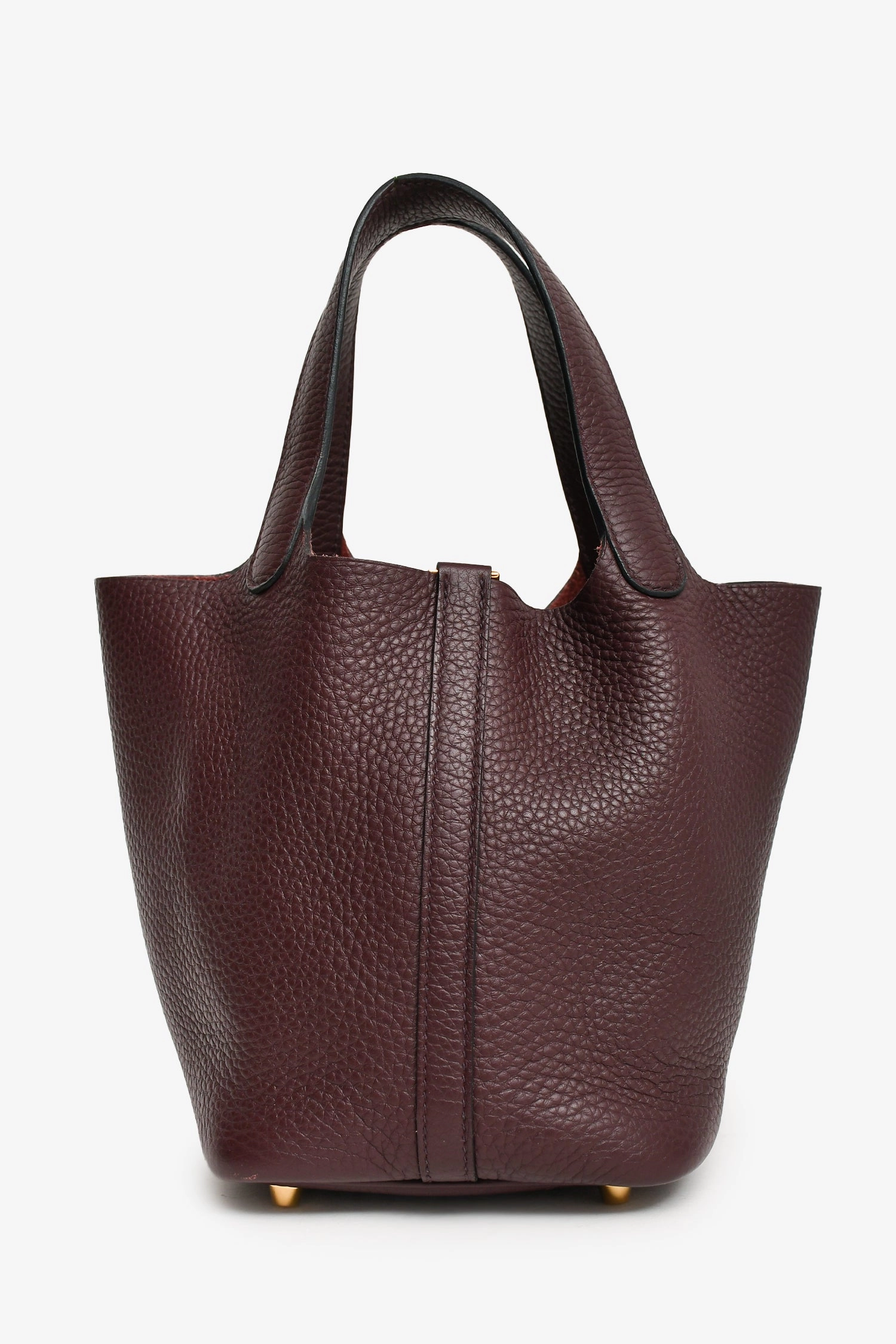 Herms 2022 Purple Clemence Leather Picotin 18