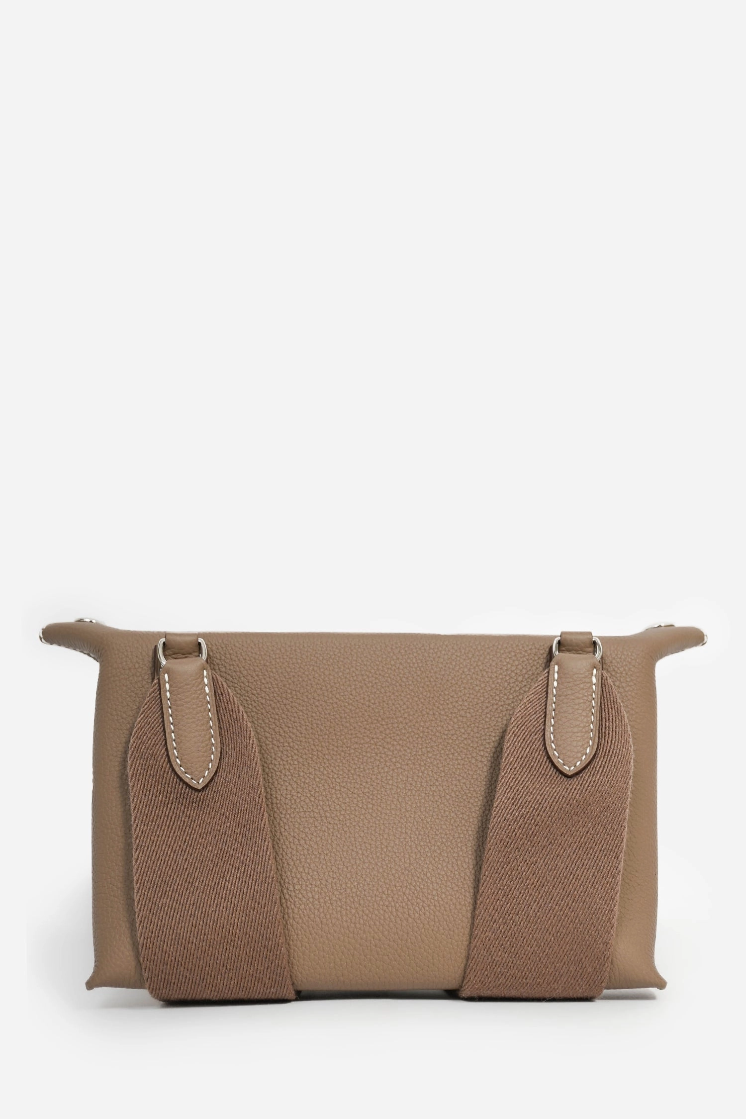 Herms 2023 Etoupe Togo Leather 'Videpoches' Crossbody