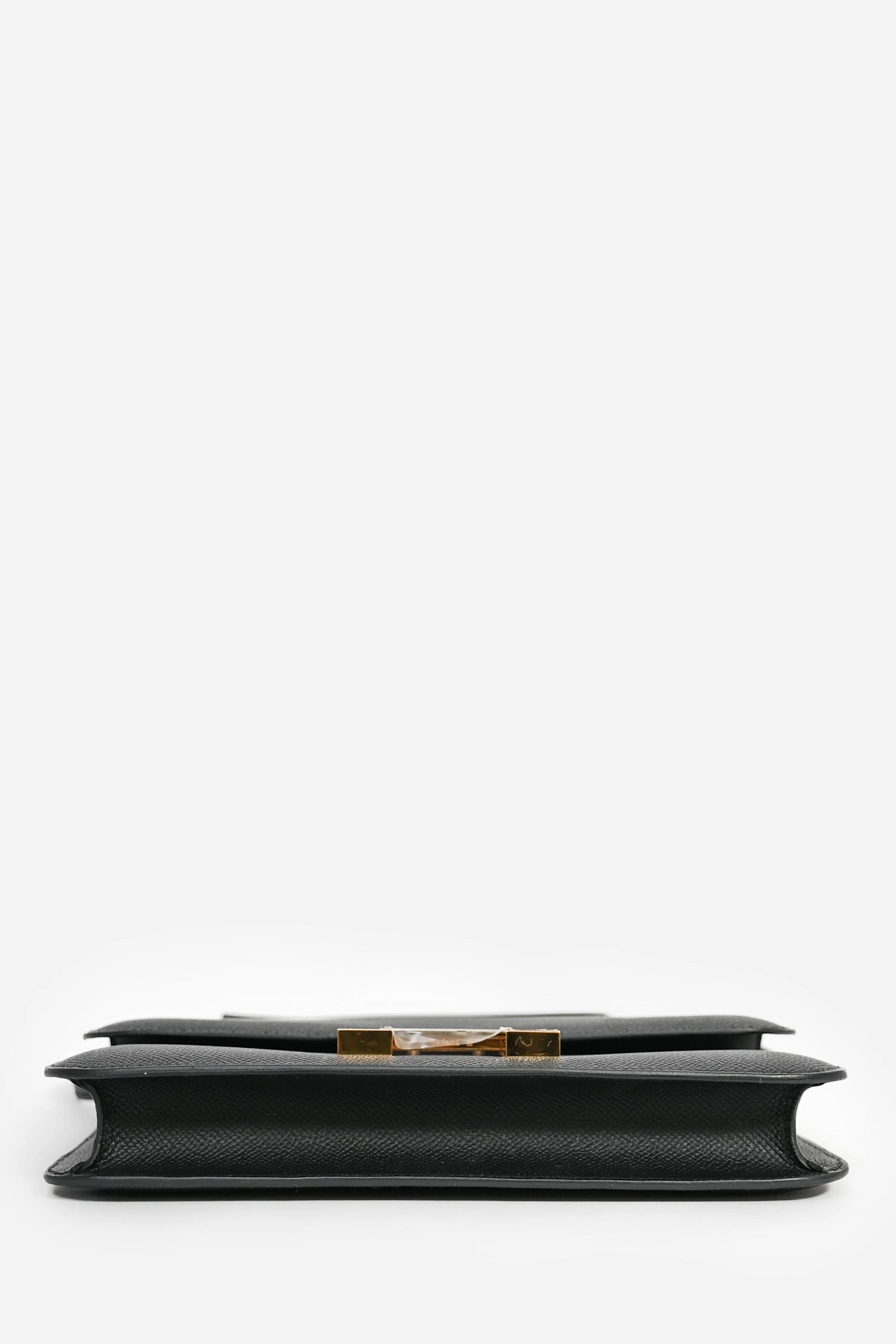 Herms 2024 Black Epsom Leather Constance Elan Shoulder Bag
