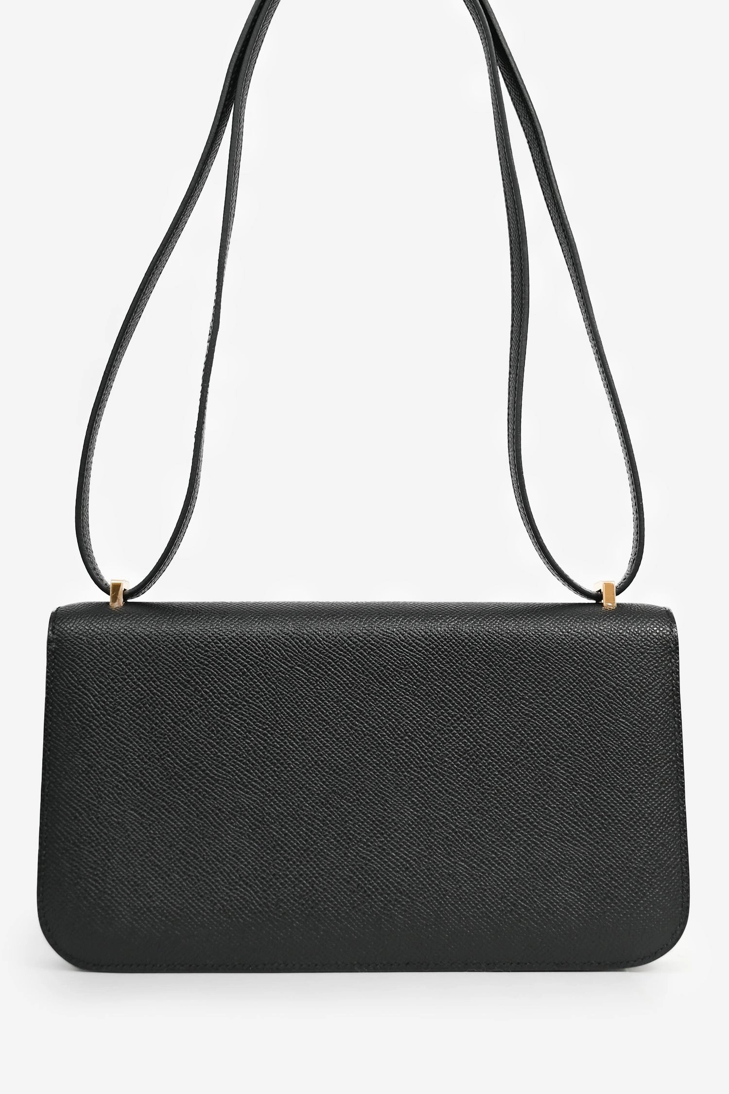 Herms 2024 Black Epsom Leather Constance Elan Shoulder Bag