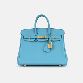 Herms - Birkin 25 - Bleu Du Nord Swift GHW - 2020 - Pre-Loved