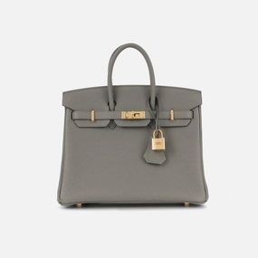 Herms - Birkin 25 - Gris Etain Togo RGHW - Pre-Loved - 2021