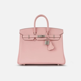 Herms - Birkin 25 - Rose Sakura Swift PHW - Brand new - 2024