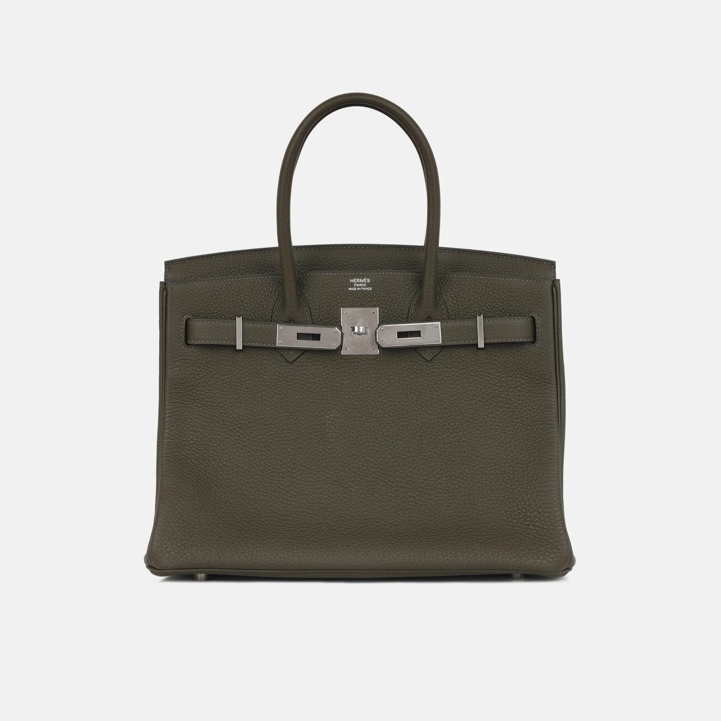 Herms - Birkin 30 - Vert De Gris Togo PHW - 2020 - Pre-Loved