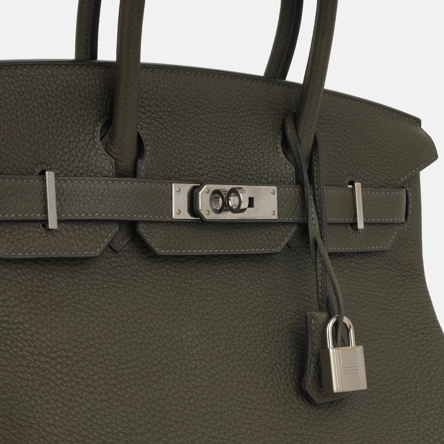 Herms - Birkin 30 - Vert De Gris Togo PHW - 2020 - Pre-Loved