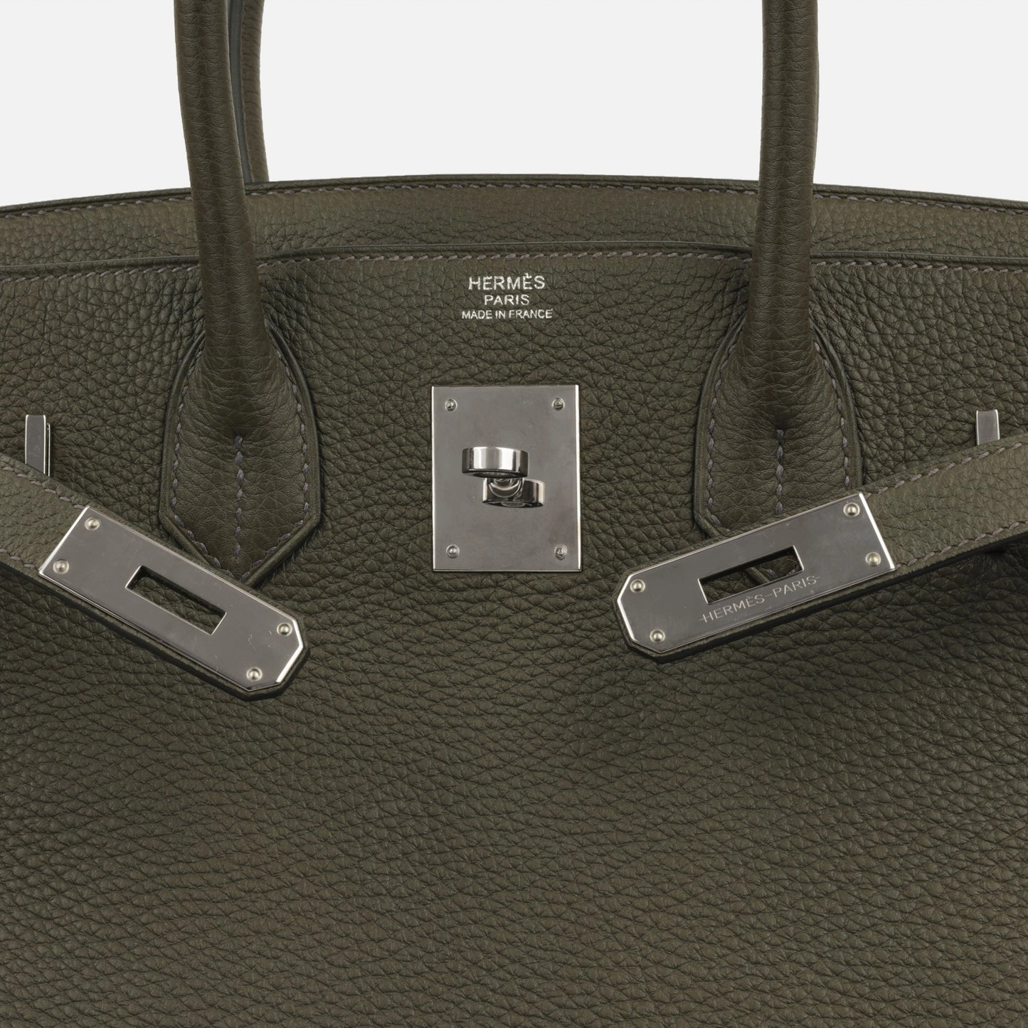 Herms - Birkin 30 - Vert De Gris Togo PHW - 2020 - Pre-Loved