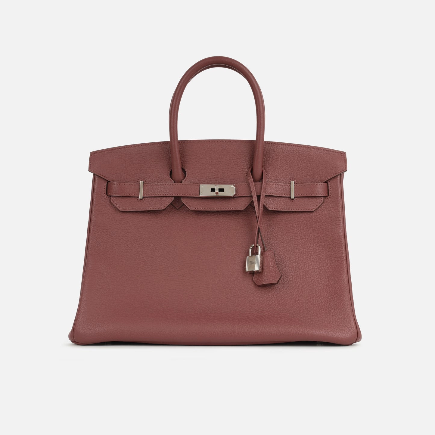 Herms - Birkin 35 - Rose De Boise Clemence PHW - 2014 - Pre-Loved
