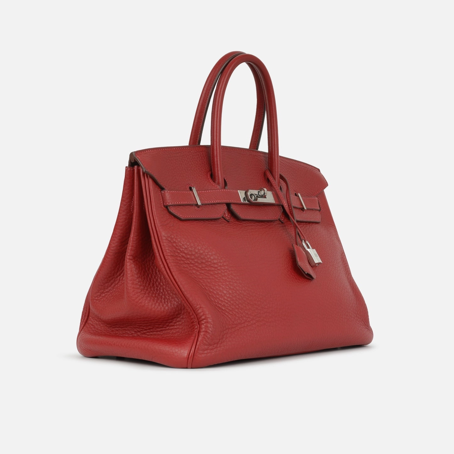 Herms - Birkin 35 - Rouge H Clemence PHW - 2005 - Pre-Loved