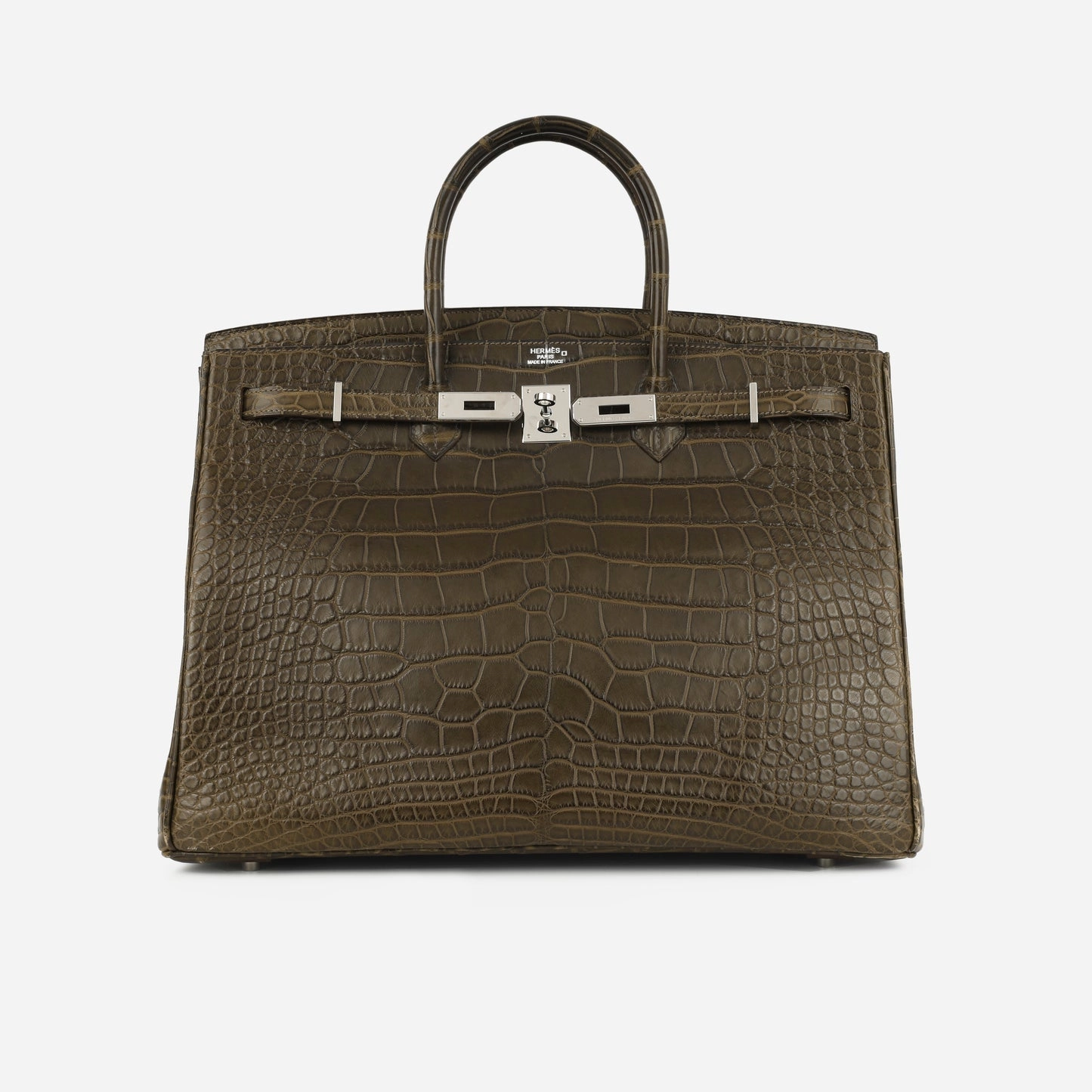 Herms - Birkin 40 - Gris Elephant Alligator Mississipiensis PHW - 2013 - Pre-Loved