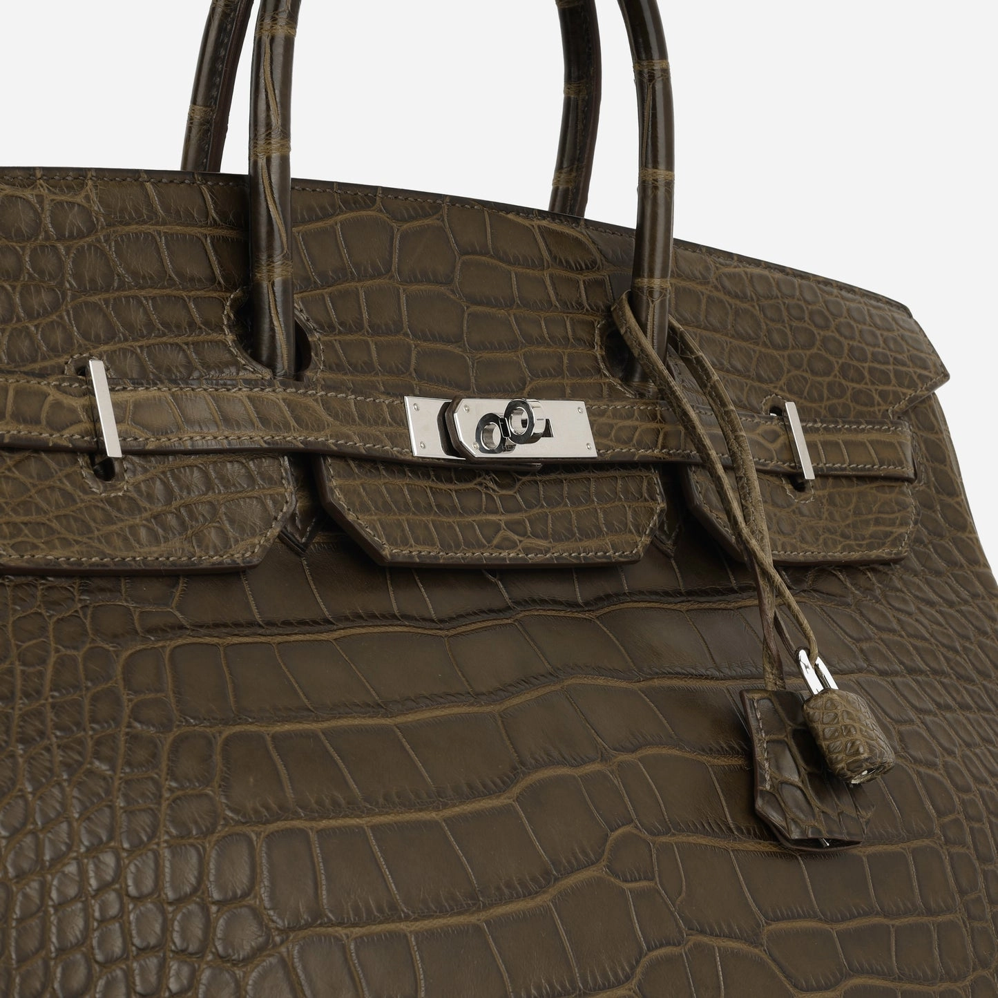 Herms - Birkin 40 - Gris Elephant Alligator Mississipiensis PHW - 2013 - Pre-Loved