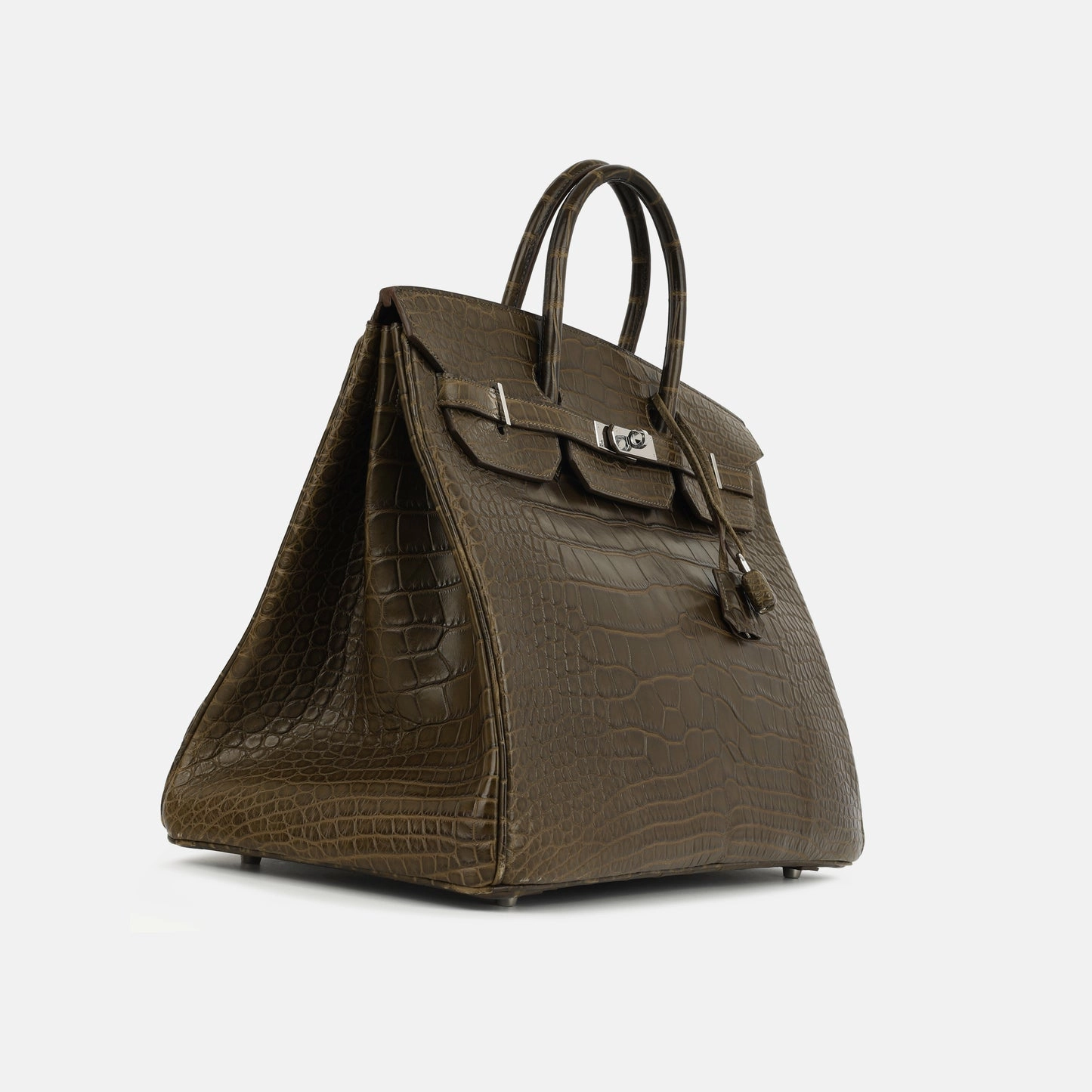 Herms - Birkin 40 - Gris Elephant Alligator Mississipiensis PHW - 2013 - Pre-Loved