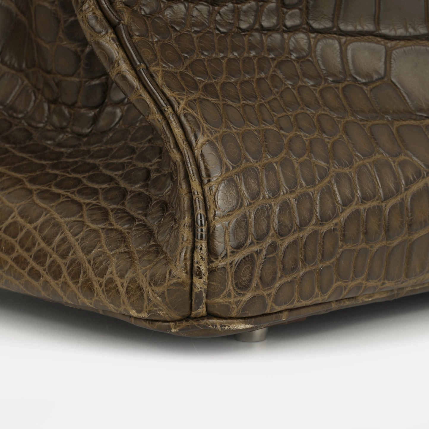 Herms - Birkin 40 - Gris Elephant Alligator Mississipiensis PHW - 2013 - Pre-Loved