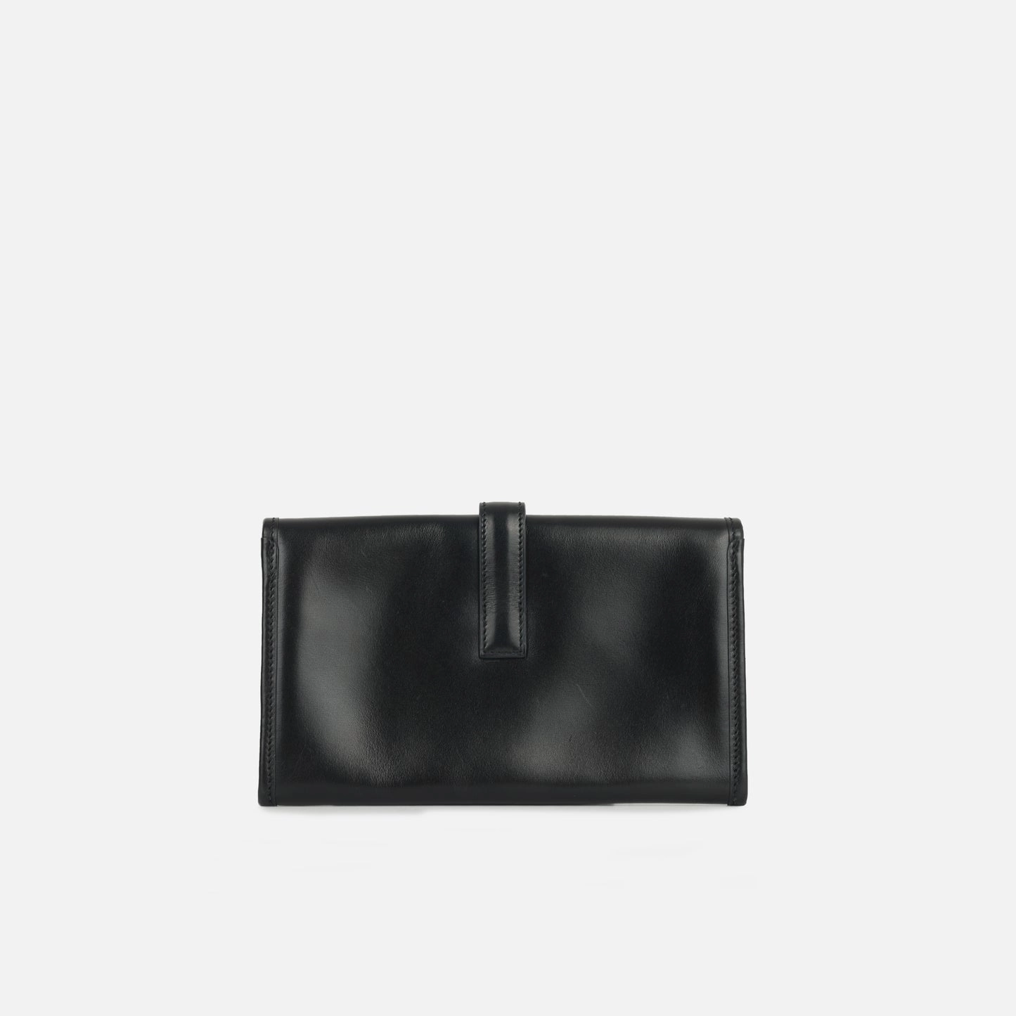Herms - Jige Clutch 20 - Noir Box Calf - Pre-Loved - 2007