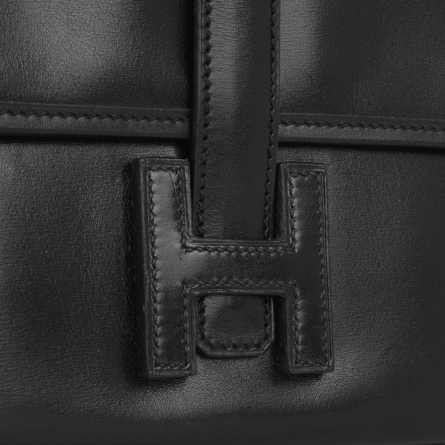 Herms - Jige Clutch 20 - Noir Box Calf - Pre-Loved - 2007