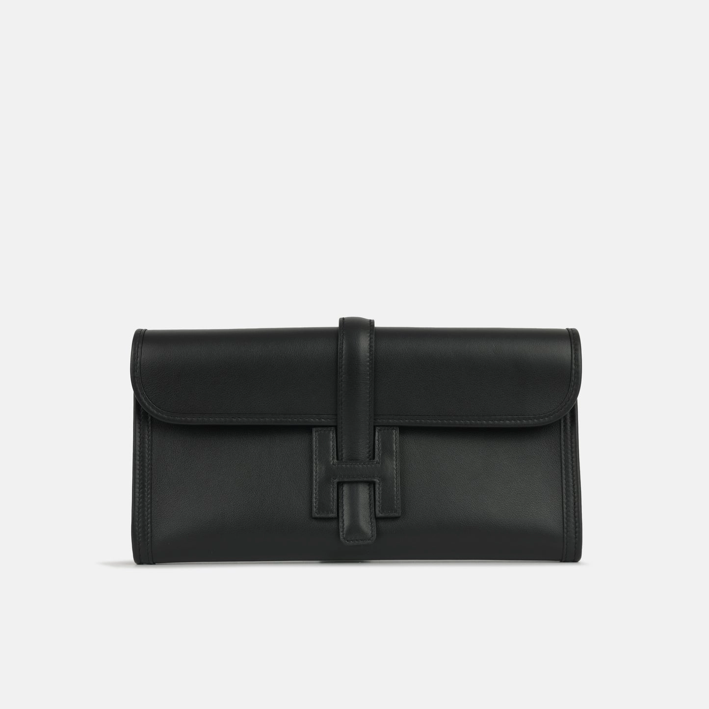 Herms - Jige Clutch 29 - Noir Swift - 2014 - Pre-Loved