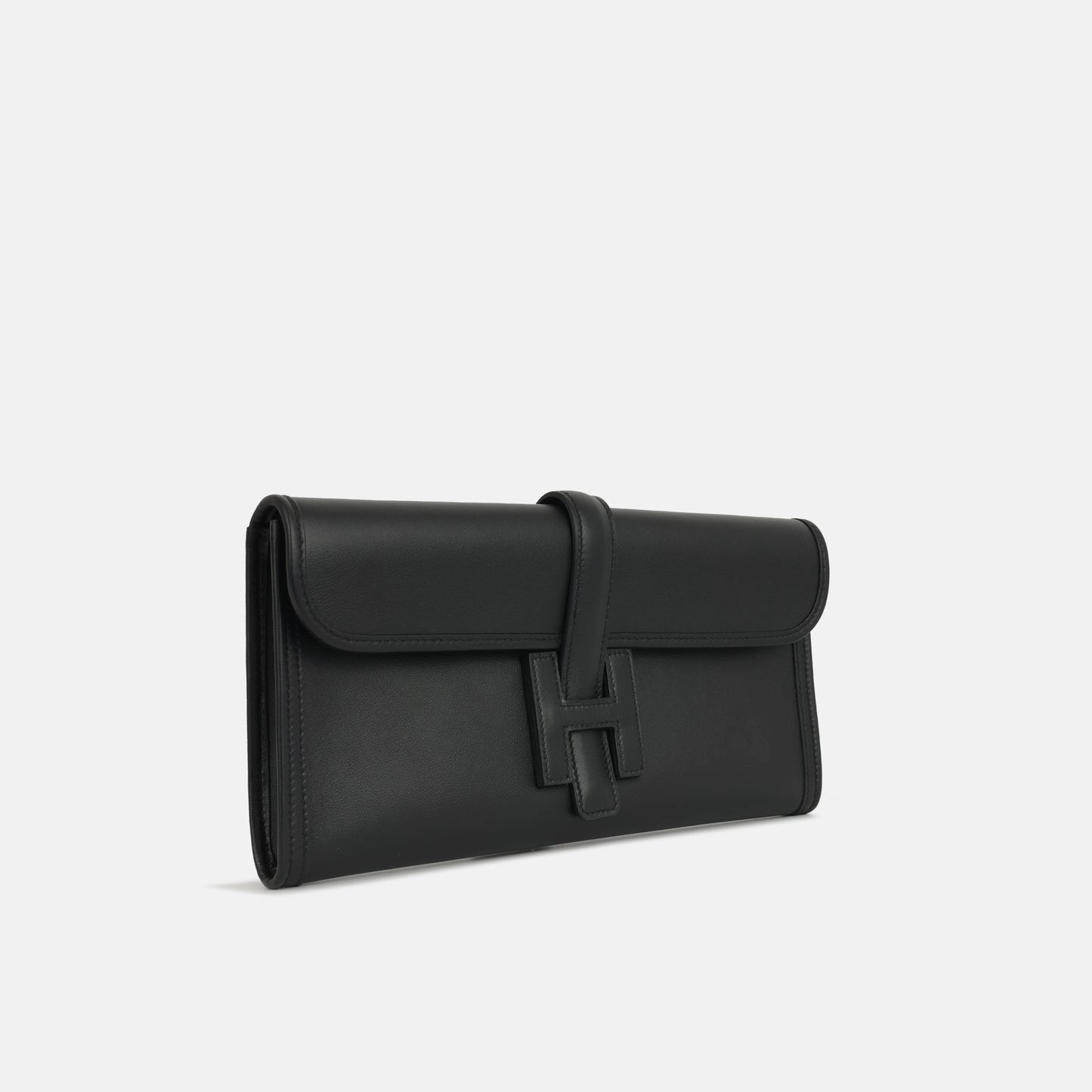 Herms - Jige Clutch 29 - Noir Swift - 2014 - Pre-Loved