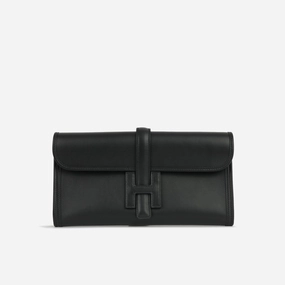 Herms - Jige Clutch 29 - Noir Swift - 2014 - Pre-Loved
