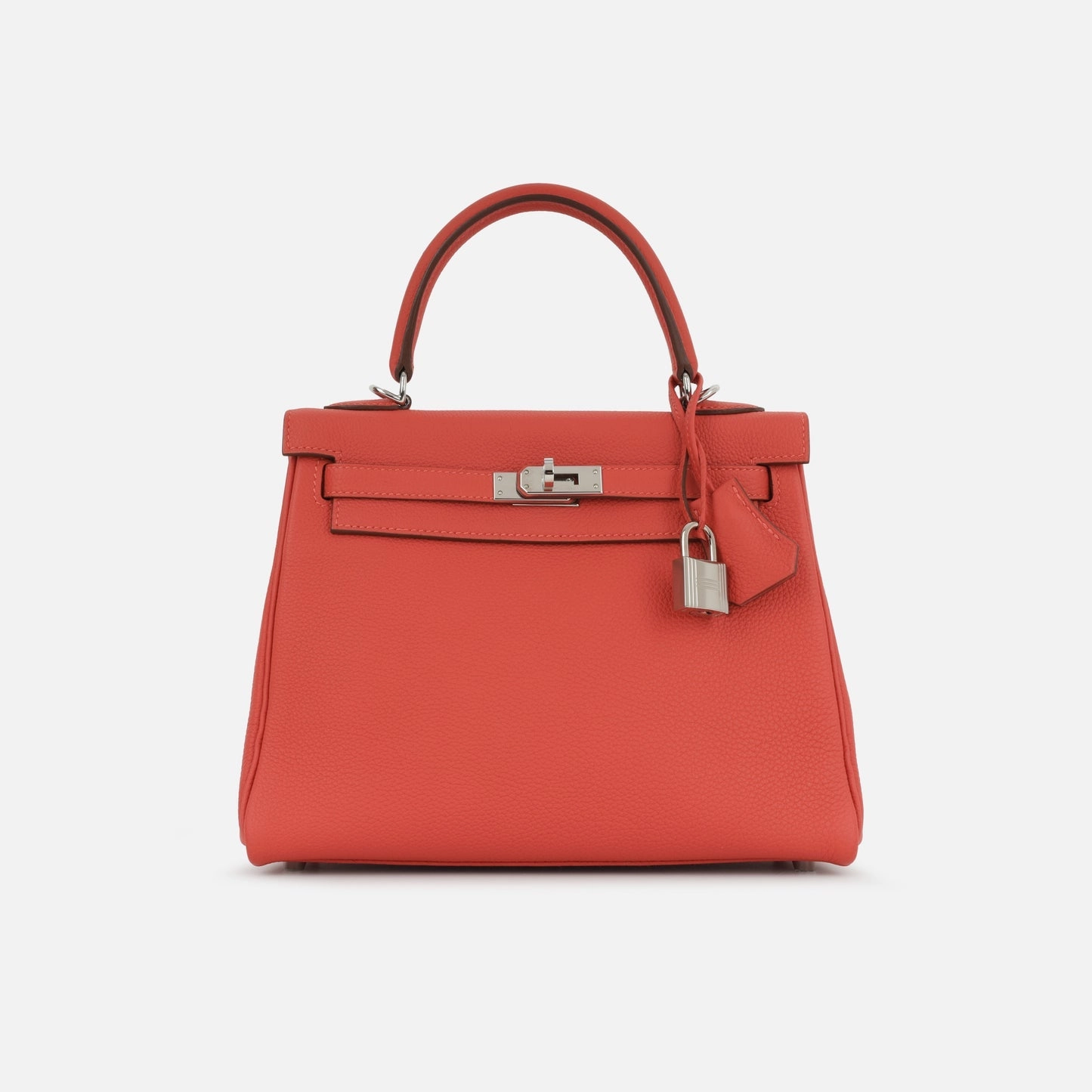 Herms - Kelly 25 - Geranium Togo PHW - 2018 - Pre-Loved