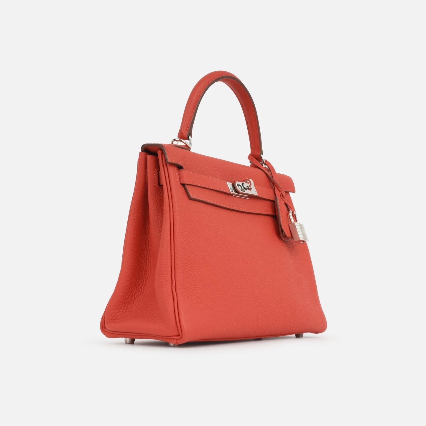 Herms - Kelly 25 - Geranium Togo PHW - 2018 - Pre-Loved